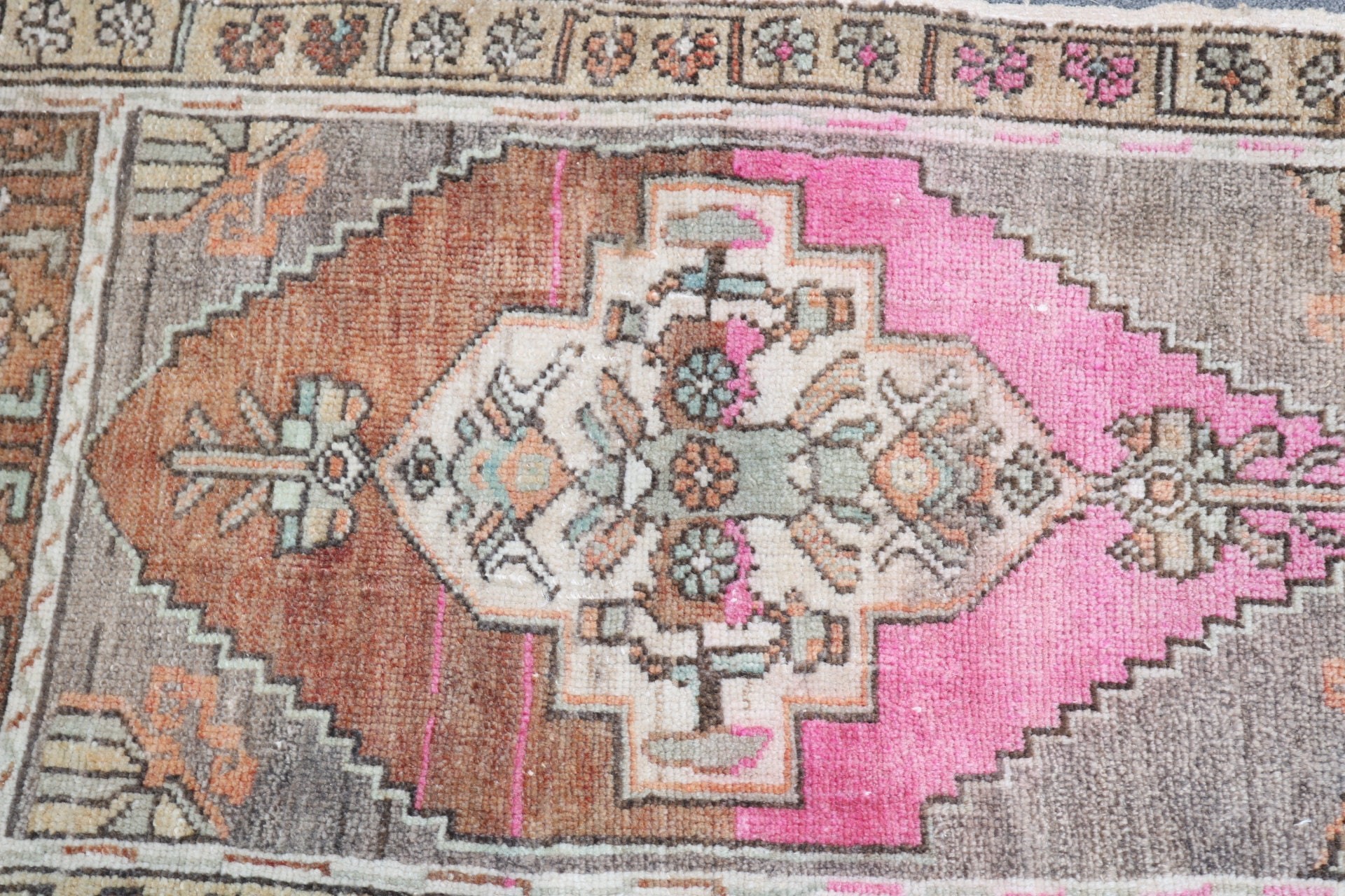 Geometrik Halılar, Vintage Halı, Duvara Asılı Halı, Türk Halıları, Kahverengi Açıklama Halıları, Boho Halıları, Yün Halısı, Araba Paspas Halısı, 1.8x3.1 ft Küçük Halılar