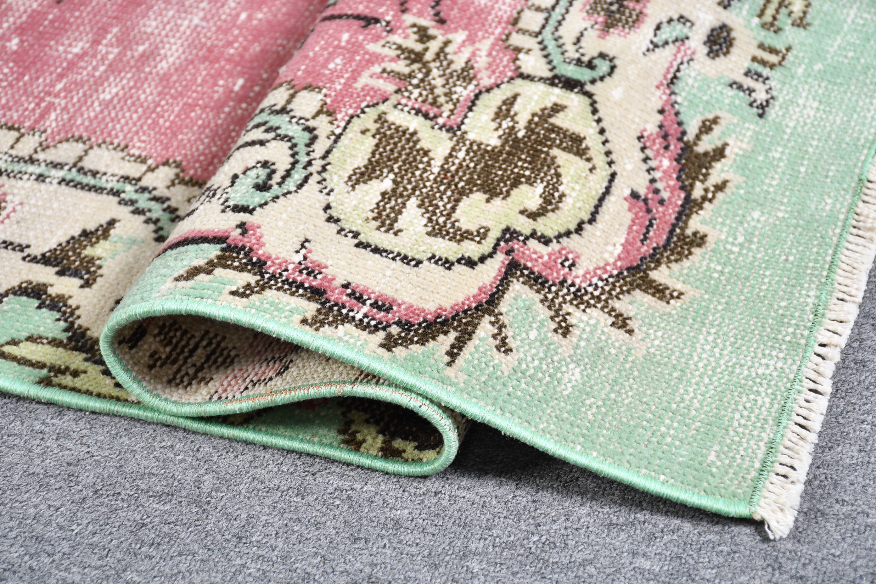 Red Kitchen Rugs, 3.8x6.7 ft Area Rug, Dining Room Rug, Moroccan Rug, Antique Rug, Bohemian Rug, Turkish Rugs, Vintage Rug, Living Room Rug