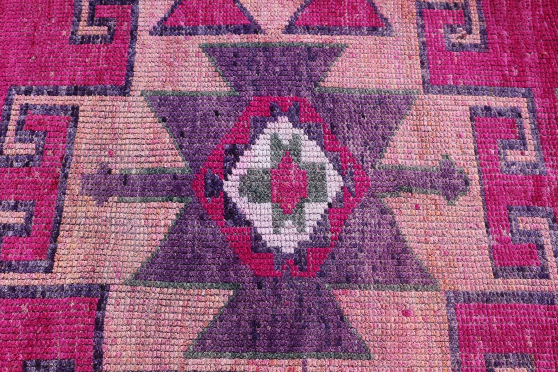 Floor Rug, Vintage Rugs, Stair Rugs, Turkish Rugs, Hallway Rugs, Bedroom Rugs, Oushak Rug, Green  2.9x12.3 ft Runner Rug