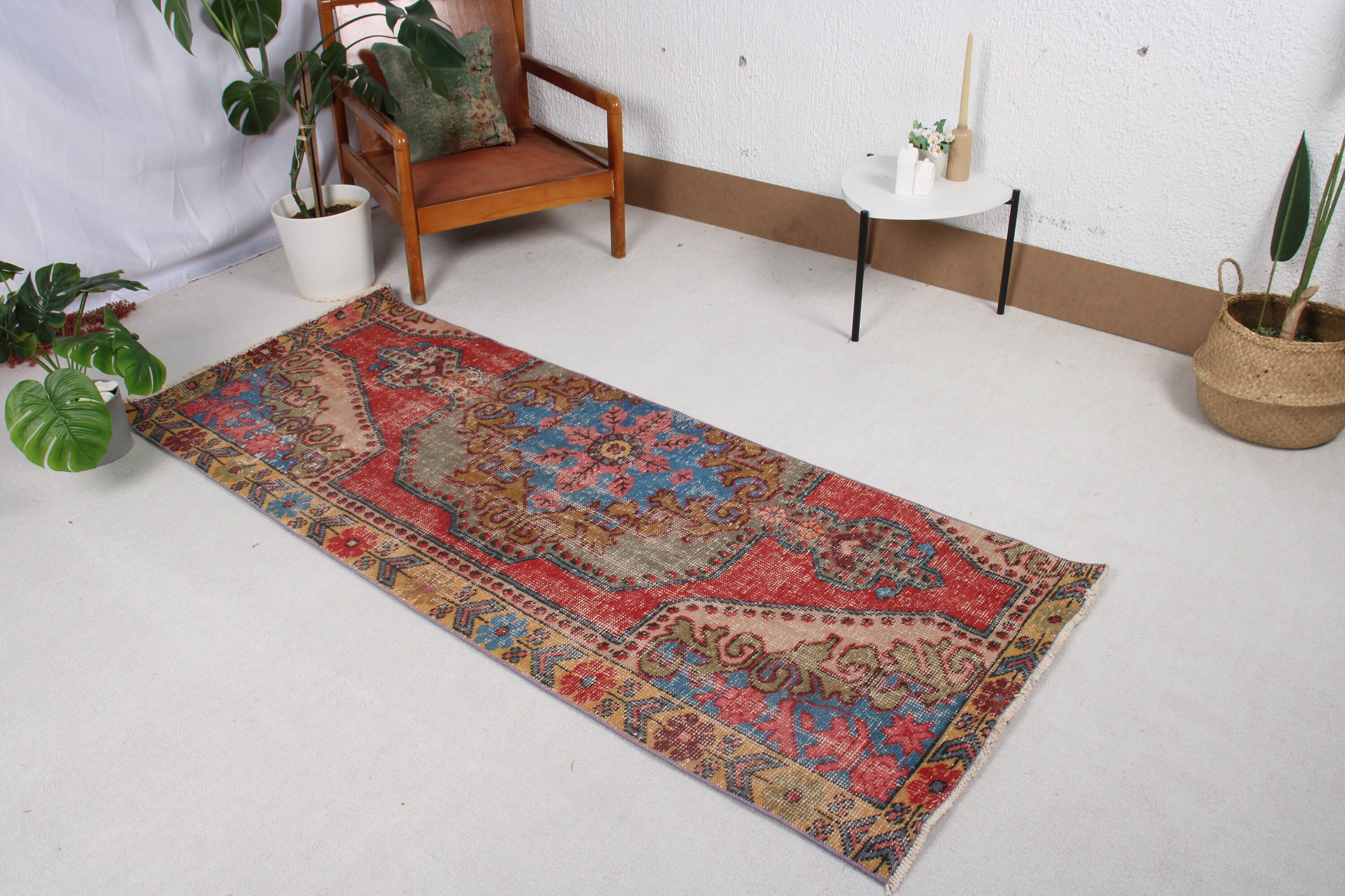 Dekoratif Halılar, Vintage Halılar, 2,8x6,9 ft Vurgulu Halılar, Aztek Halıları, Oryantal Halılar, Nötr Halılar, Kırmızı Yün Halı, Türk Halıları, Giriş Halıları