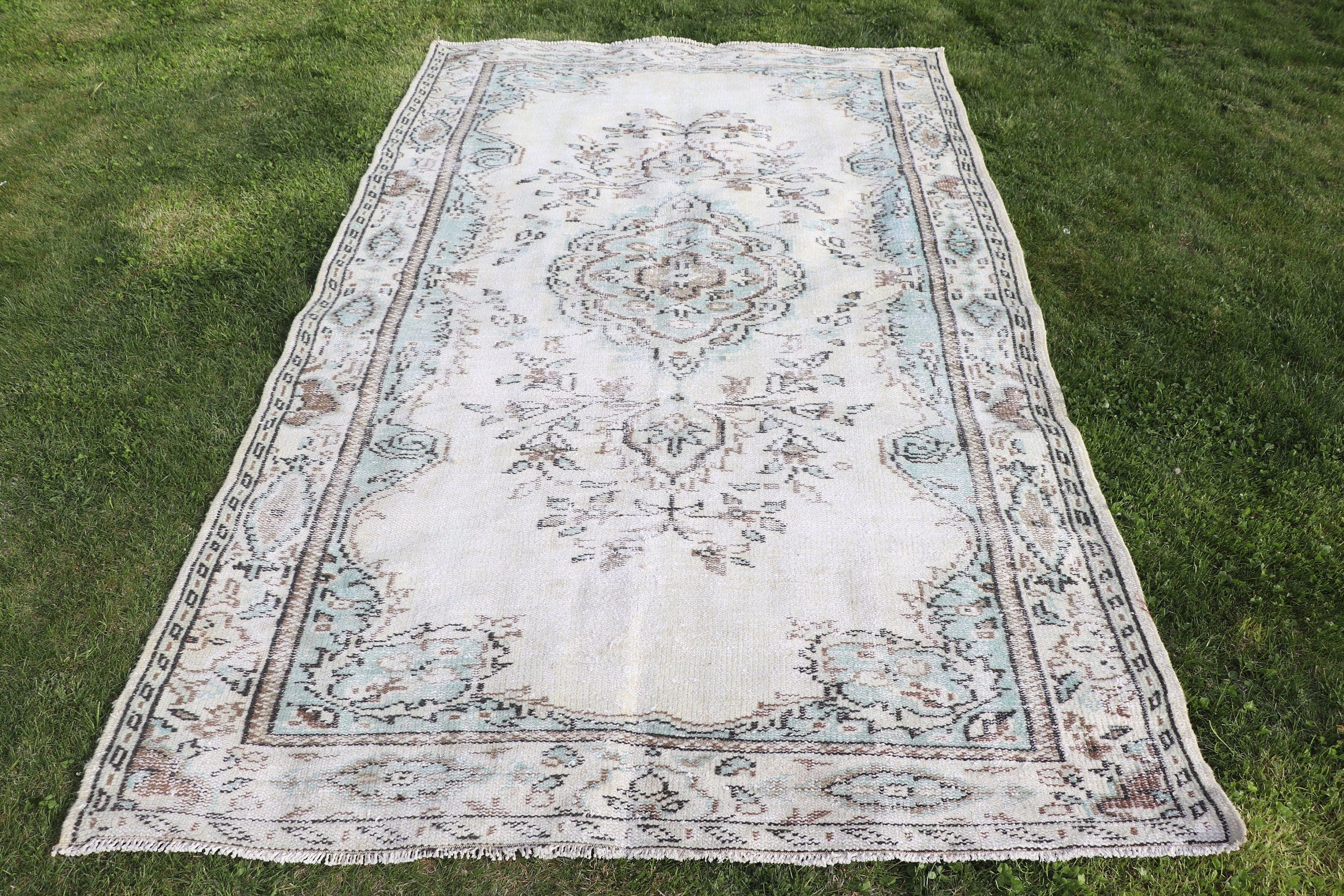 Antique Rug, Vintage Rug, Luxury Rugs, Rugs for Area, Living Room Rugs, Turkish Rug, Beige Anatolian Rug, 4.9x8 ft Area Rug, Bedroom Rug