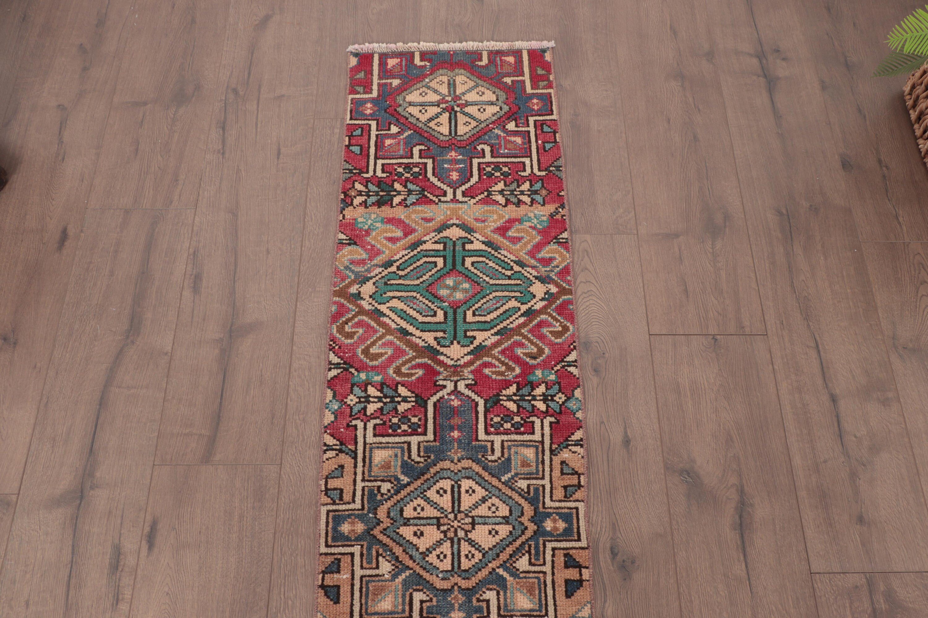 Beni Ourain Runner Halıları, Türk Halısı, Estetik Halı, 1.3x6.3 ft Runner Halısı, Merdiven Halısı, Vintage Halı, Boho Halısı, Yer Halıları, Kahverengi Lüks Halılar