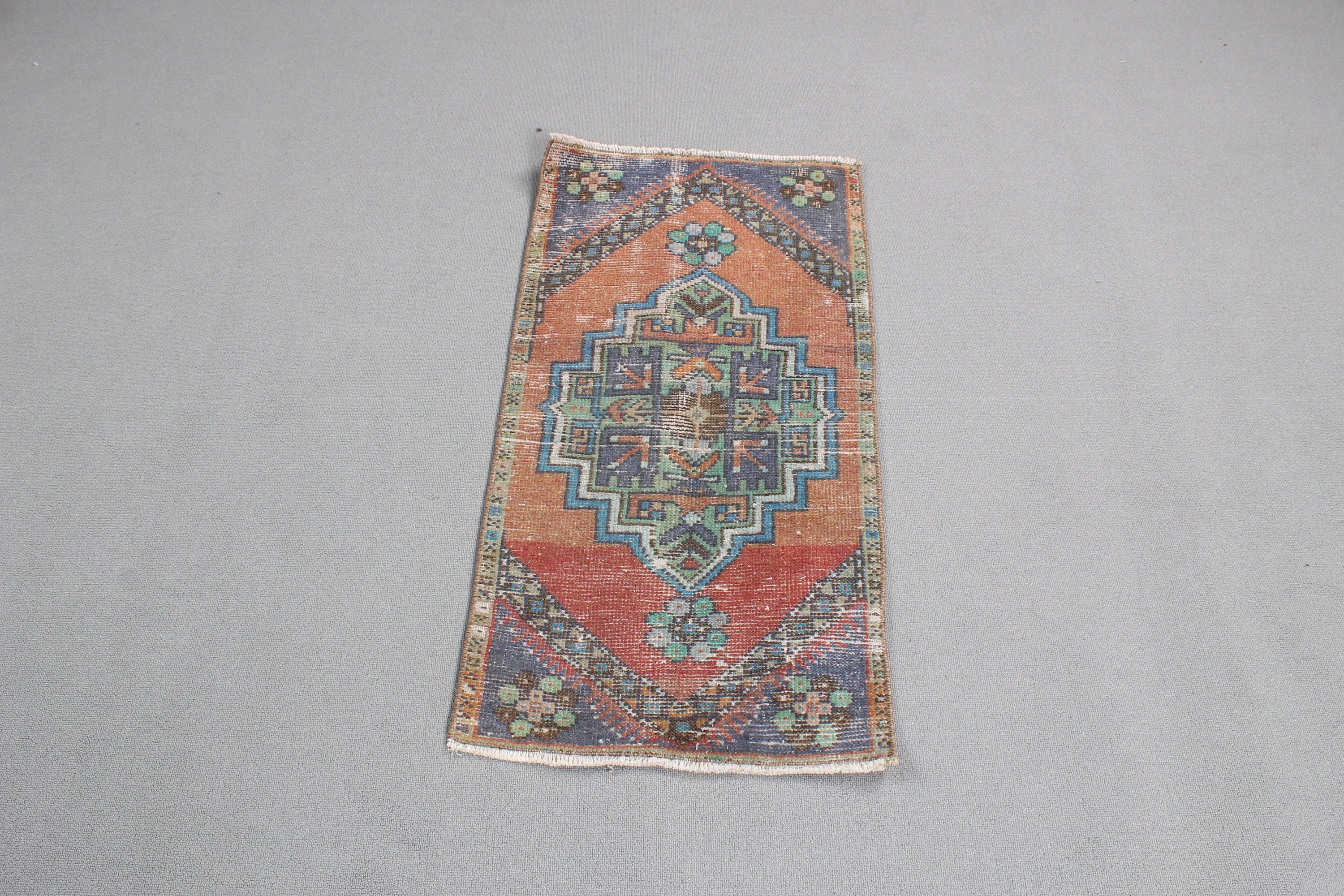 Boho Halıları, Türk Halısı, 1.6x3.3 ft Küçük Halı, Yeşil Nötr Halılar, Ofis Halısı, Duvara Asılı Halılar, Modern Halı, Vintage Halı, Küçük Alan Halıları