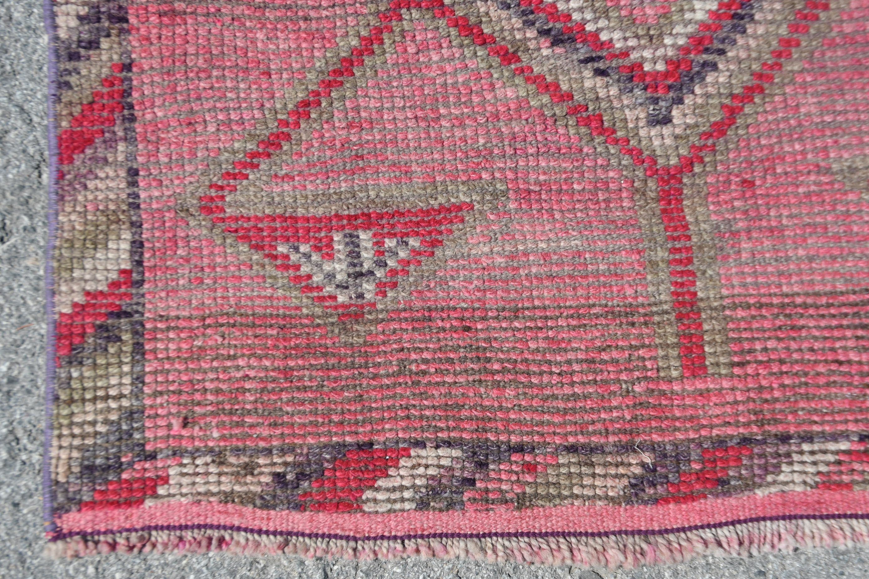 Pale Rug, Rugs for Corridor, Vintage Rugs, Antique Rugs, Corridor Rugs, Anatolian Rugs, Turkish Rug, Hand Knotted Rug, 3.1x10 ft Runner Rug