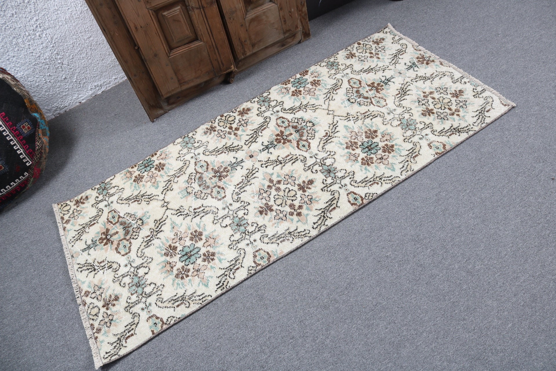 Beige Antique Rugs, 2.4x5.6 ft Small Rug, Small Area Rug, Modern Rugs, Statement Rug, Vintage Rugs, Bath Rugs, Turkish Rug, Handmade Rugs