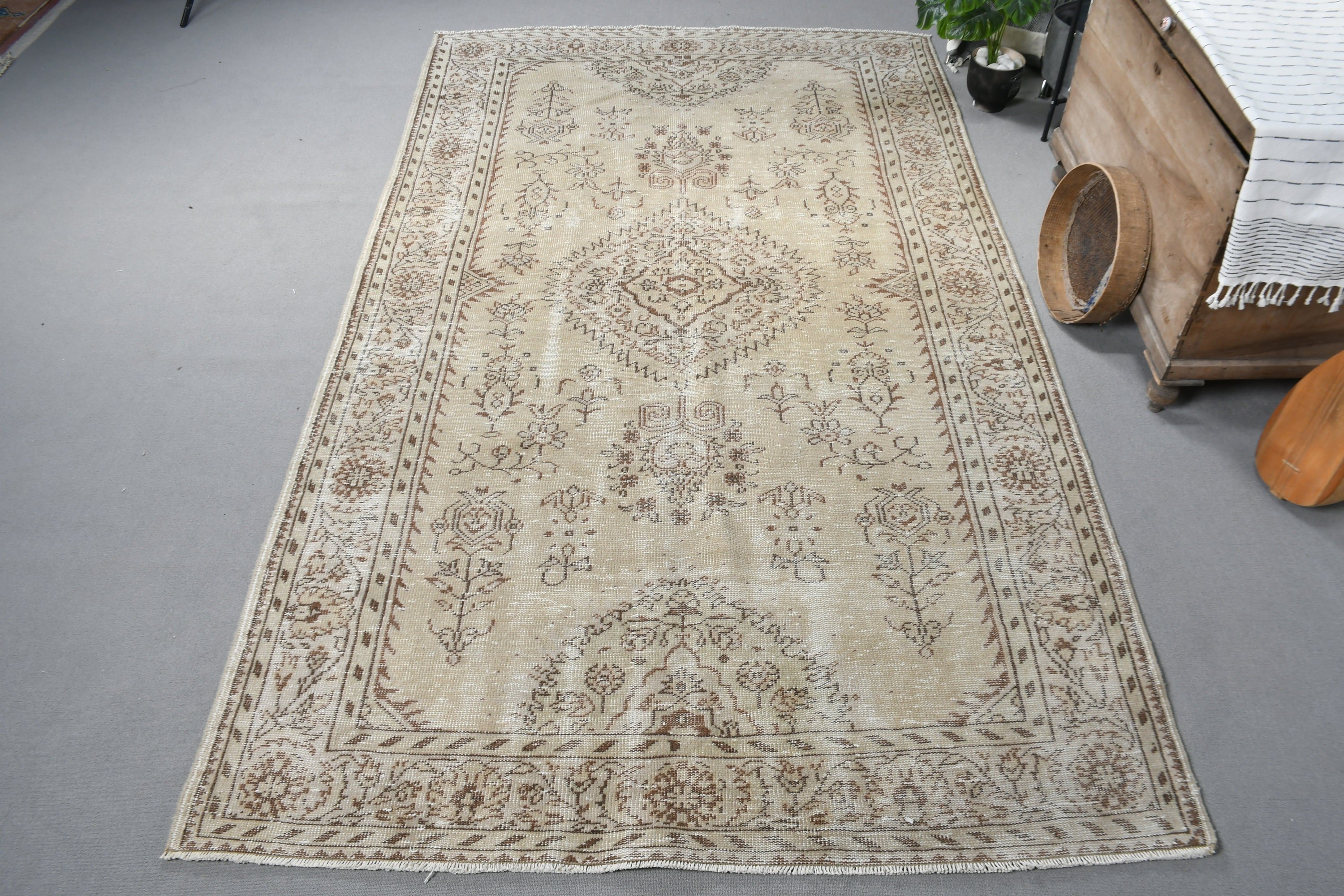 Yeşil Zemin Halısı, Türk Halısı, Oturma Odası Halısı, Vintage Halı, Özel Halı, Yemek Odası Halısı, Yatak Odası Halısı, Yer Halısı, 5.8x9.8 ft Büyük Halılar