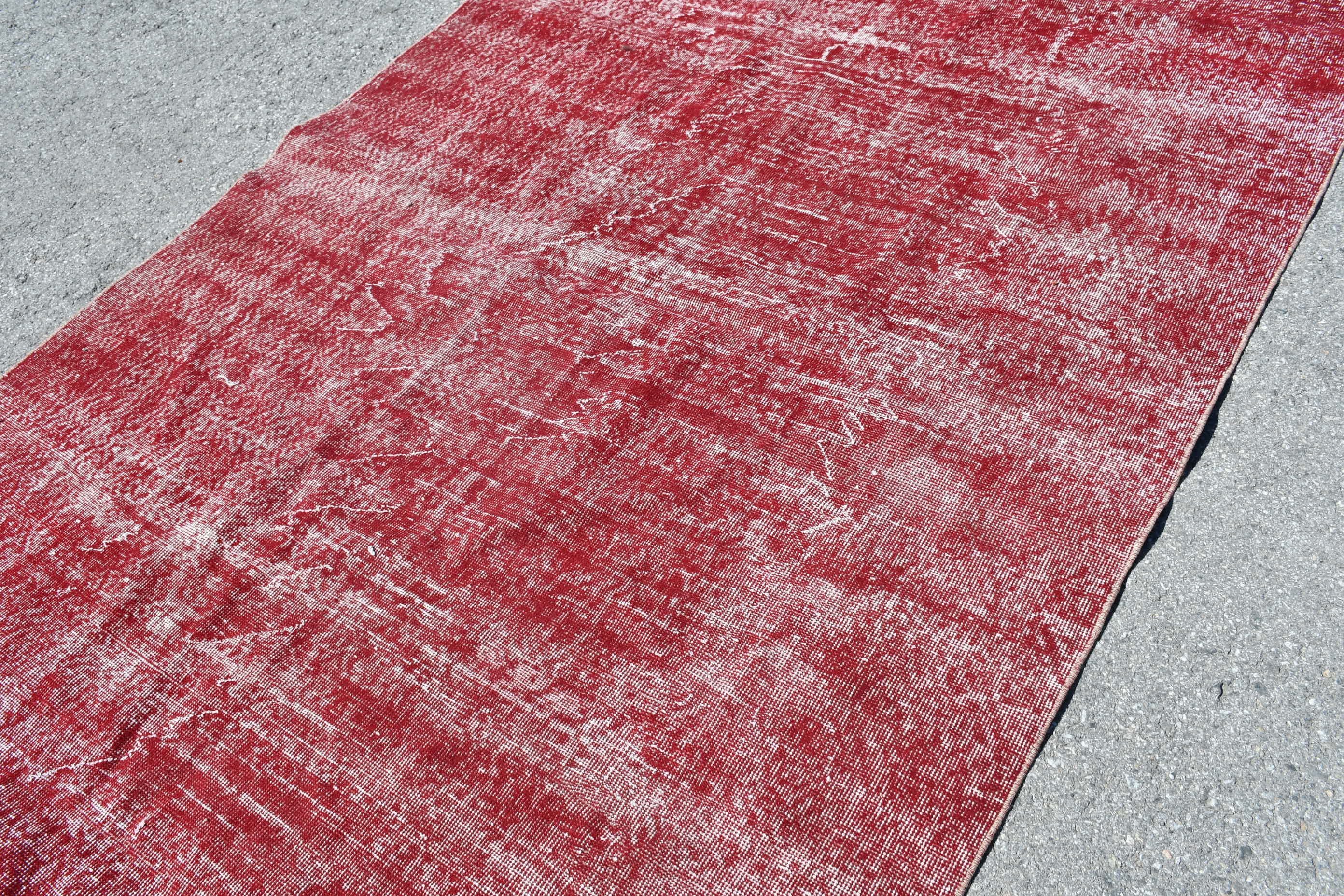 Red Home Decor Rug, Antique Rugs, Muted Rug, Turkish Rugs, 5.8x13.5 ft Oversize Rug, Dining Room Rugs, Vintage Rug, Salon Rug