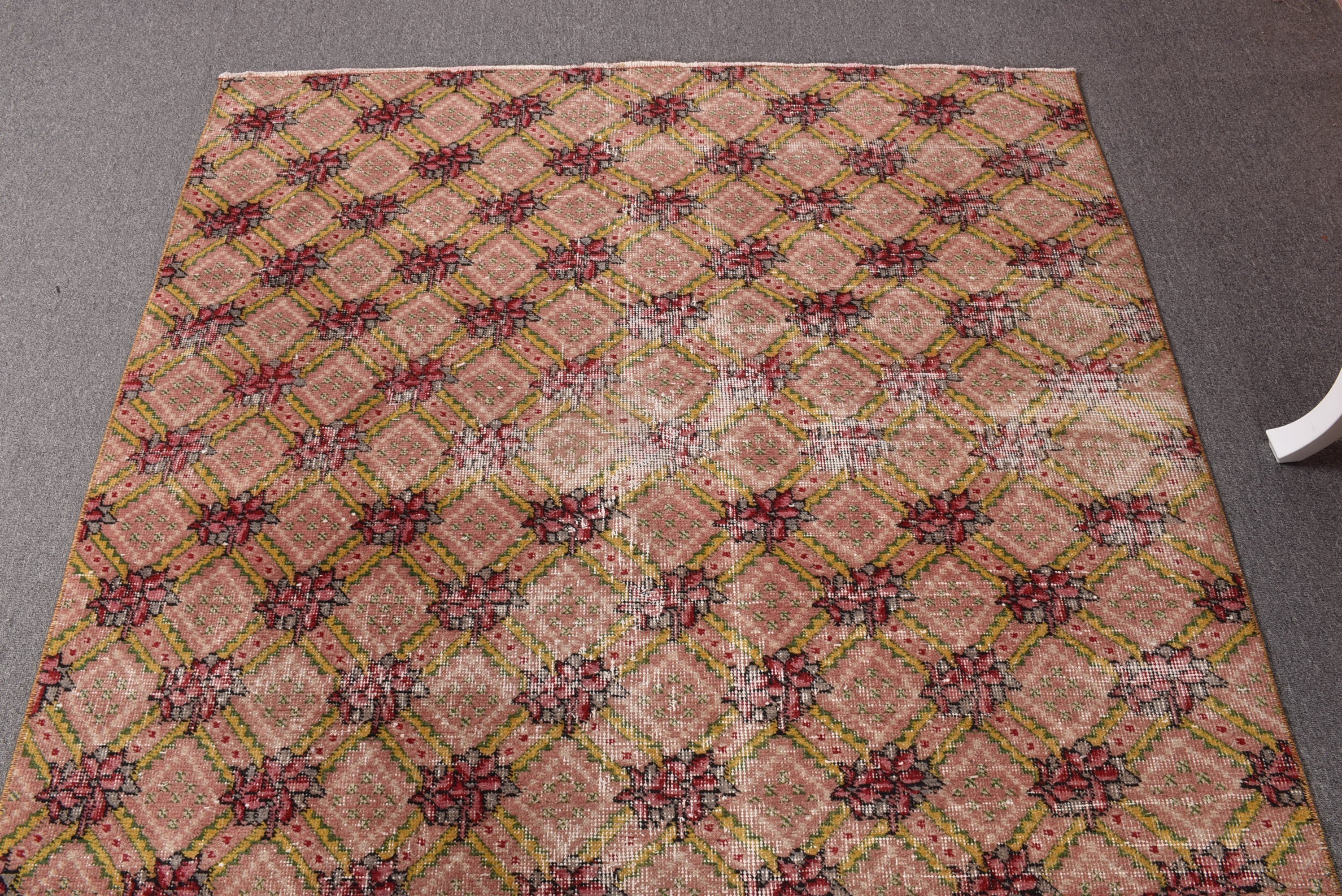 Türk Halısı, Yatak Odası Halıları, Vintage Halılar, Çocuk Halısı, 4,8x8,1 ft Alan Halıları, İç Mekan Halıları, Pembe Fas Halıları, Lüks Halılar