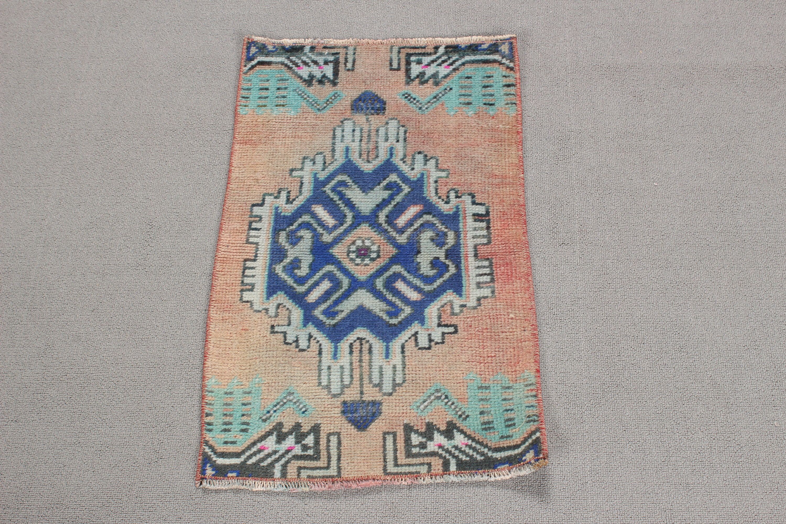 Vintage Halı, Paspas Kilimleri, Banyo Halısı, Yün Halı, Türk Halıları, Çocuk Halıları, Lüks Halılar, Pembe Oushak Halı, 1.3x2.1 ft Küçük Halı