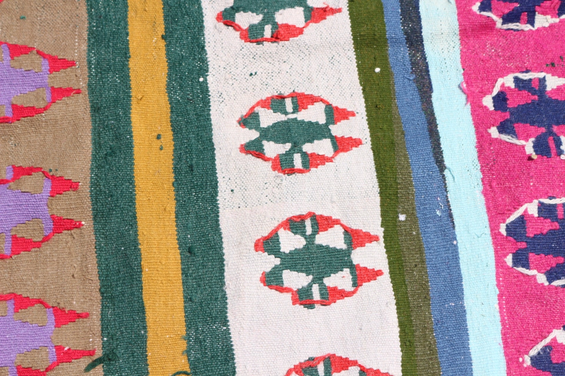 Türk Halısı, Vintage Halı, Alan Kilimleri, Yatak Odası Halıları, Pembe 4x8.4 ft Alan Kilim, Kilim, Oushak Halı, Çocuk Halısı, Antika Halılar