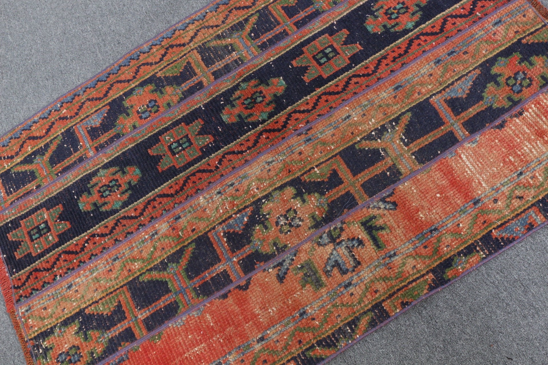 Orange Cool Rug, Rugs for Bathroom, Vintage Rug, Nursery Rugs, Car Mat Rug, Turkish Rug, Cool Rugs, 2.7x3.9 ft Small Rug, Oriental Rugs