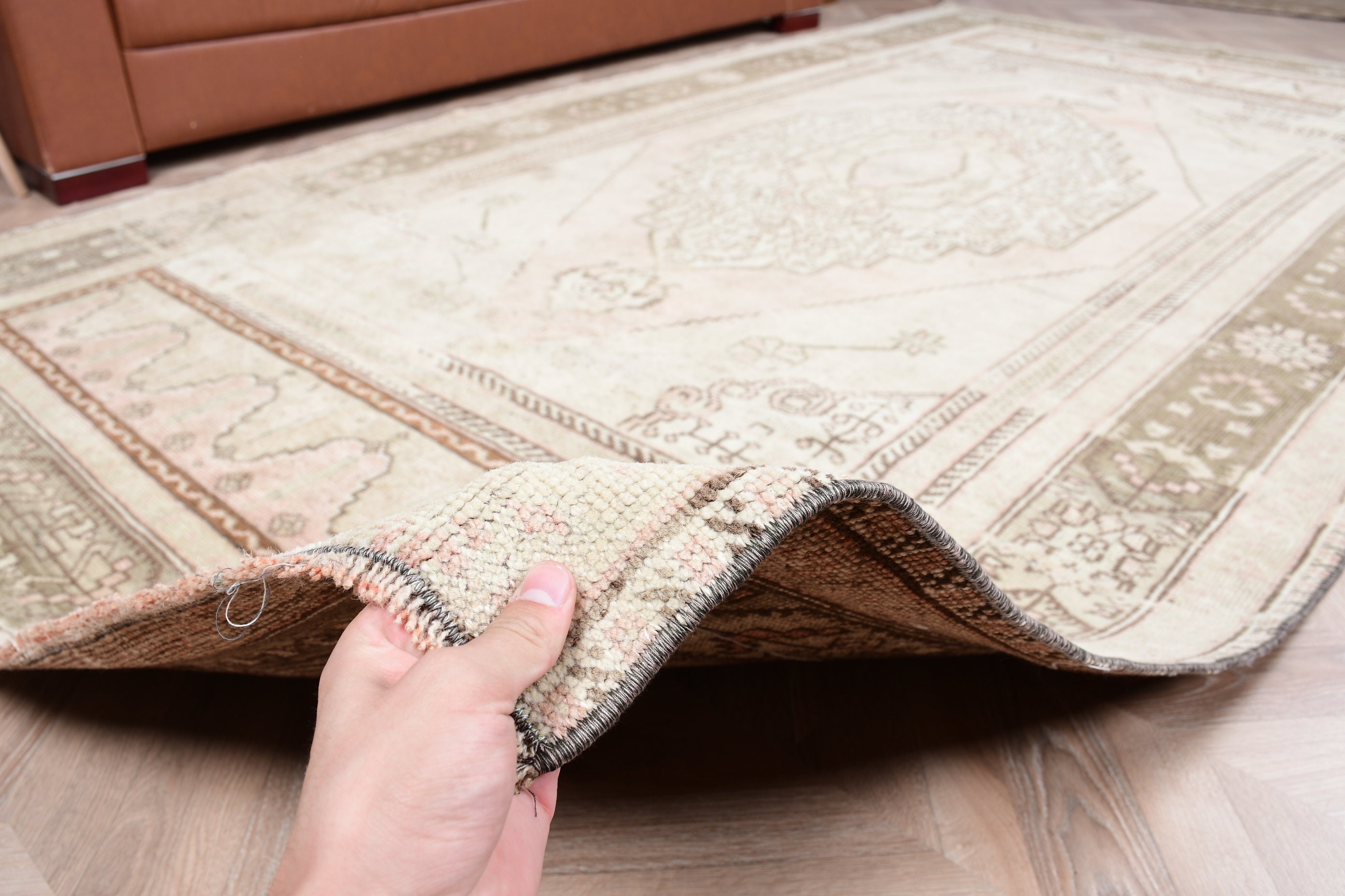 Dining Room Rug, Muted Rug, 5.5x10 ft Large Rug, Moroccan Rugs, Turkish Rugs, Vintage Rugs, Brown Floor Rug, Living Room Rug