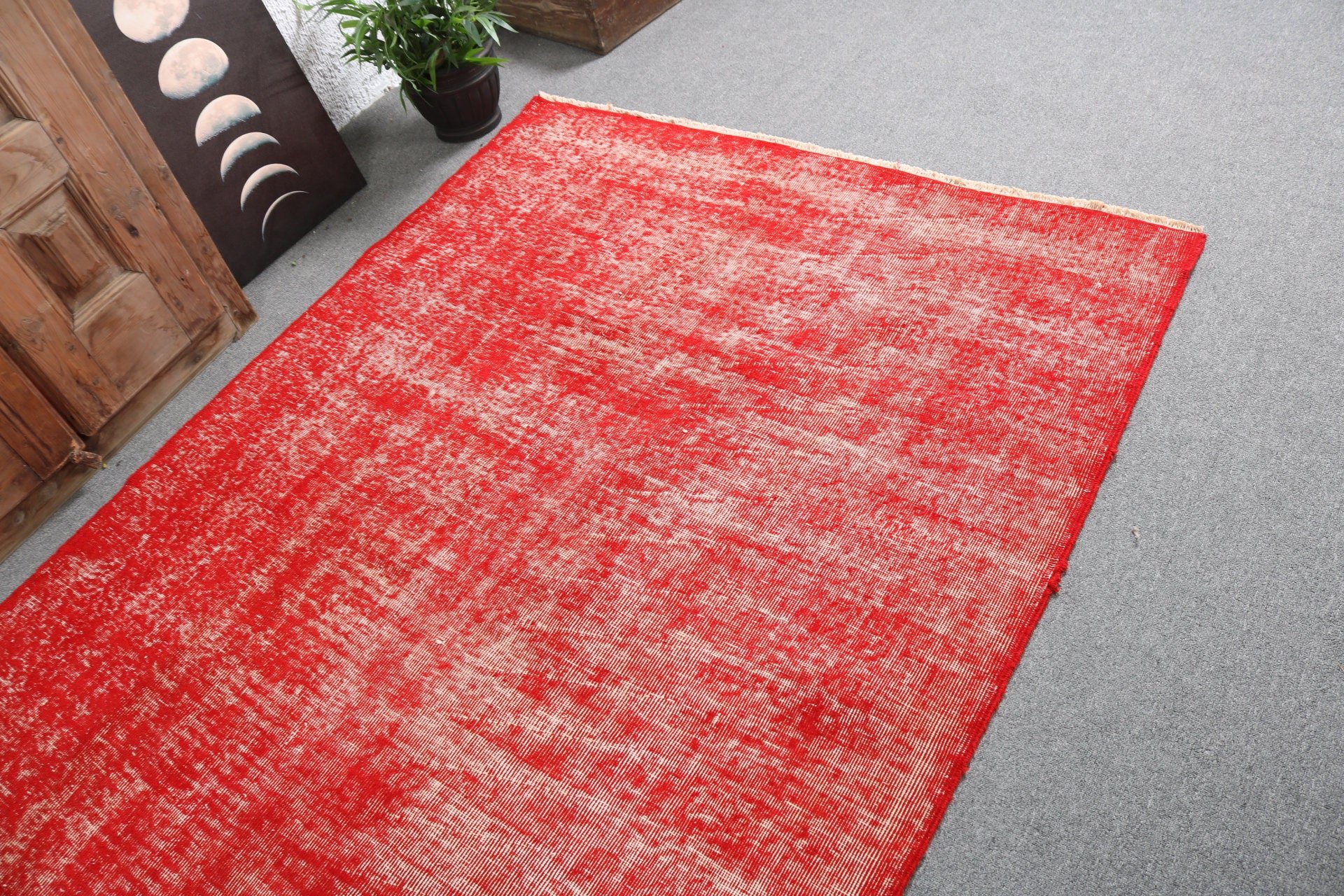 Nursery Rug, Living Room Rugs, 4.8x7.7 ft Area Rug, Red Bedroom Rug, Oriental Rug, Neutral Rugs, Decorative Rug, Turkish Rugs, Vintage Rugs