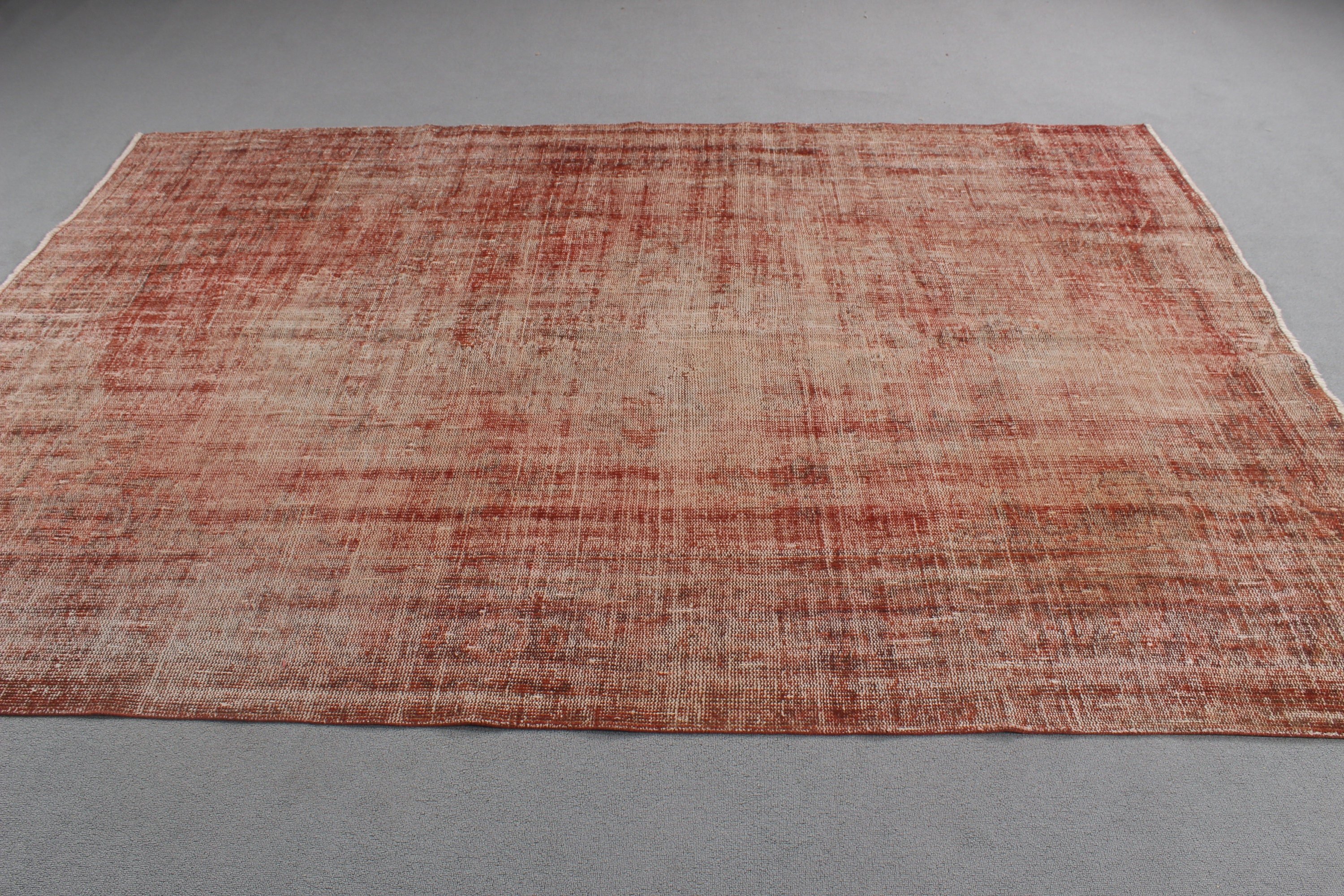 Pink Home Decor Rug, Floor Rug, Anatolian Rugs, 6x8.8 ft Large Rug, Turkish Rugs, Living Room Rugs, Vintage Rugs, Large Vintage Rugs