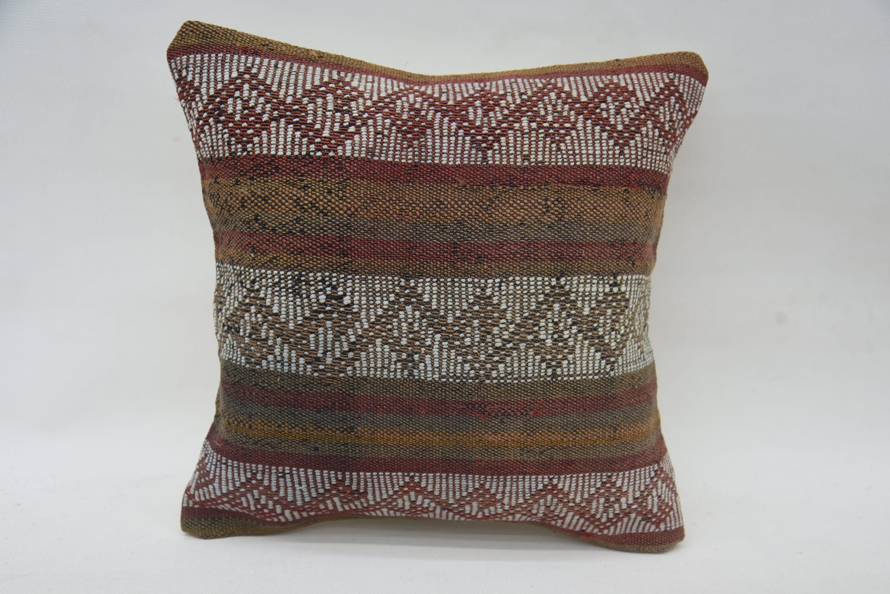 12"x12" Red Pillow Cover, Comfy Throw Pillow Case, Kilim Pillow Cover, Interior Designer Pillow, Vintage Kilim Pillow