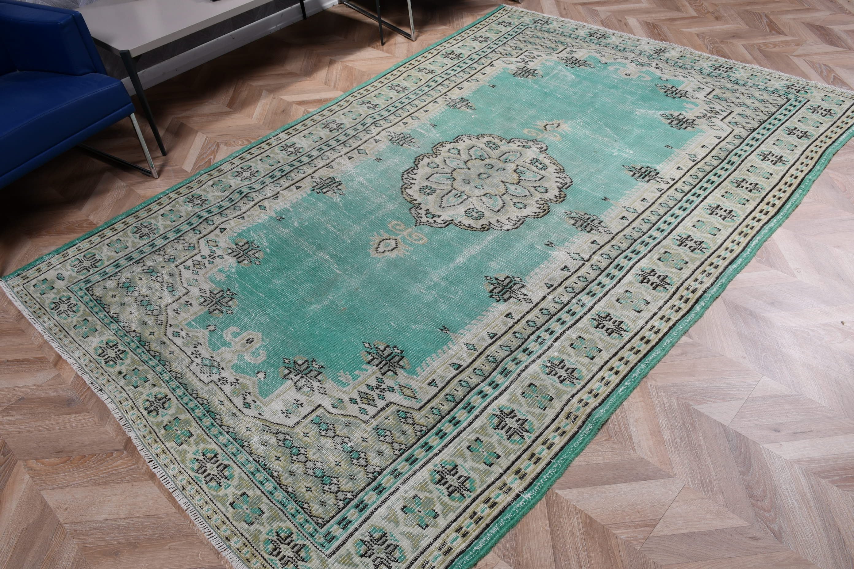 Oturma Odası Halıları, Yemek Odası Halıları, Vintage Halı, 5.6x8.6 ft Büyük Halı, Türk Halısı, Mutfak Halısı, Yatak Odası Halısı, Bej Ev Dekor Halıları