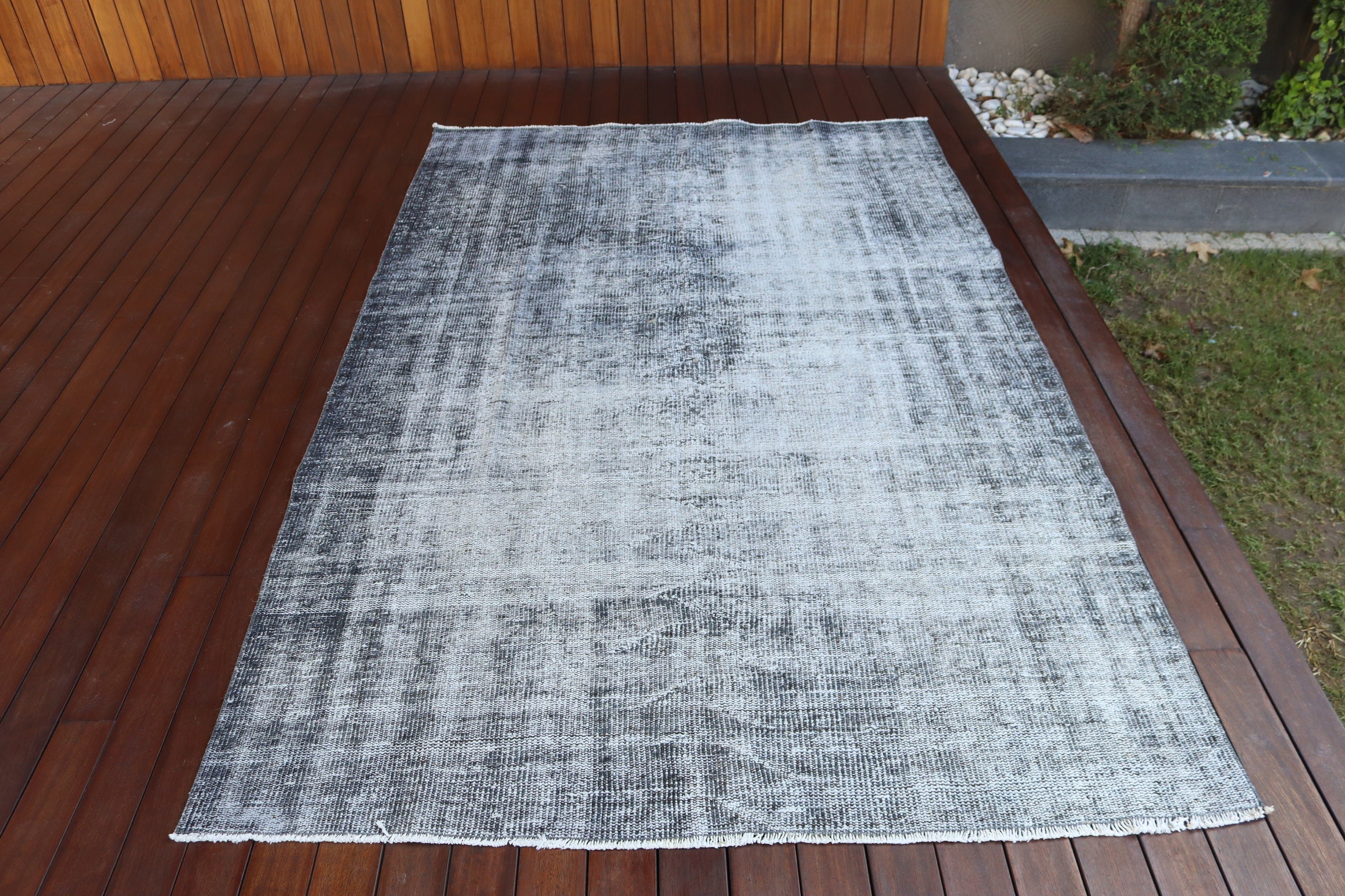 Oushak Area Rug, Luxury Rug, Neutral Rug, Turkish Rugs, Handwoven Rugs, Vintage Rugs, 5x8 ft Area Rug, Living Room Rug, Gray Antique Rug