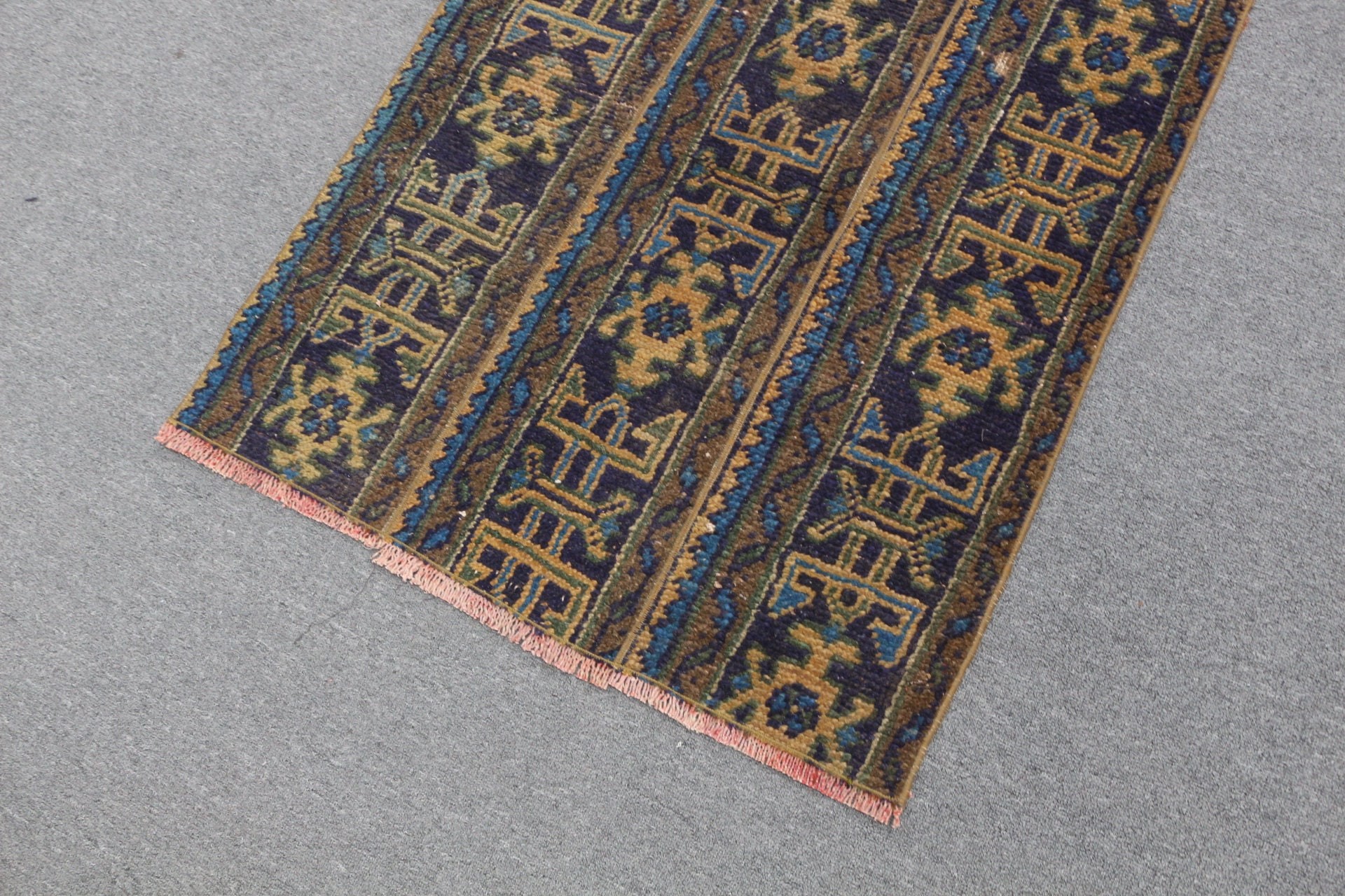 Brown Floor Rug, Car Mat Rug, Bath Rug, Rugs for Wall Hanging, Vintage Rugs, Wool Rug, Kitchen Rug, Turkish Rug, 2.6x3.3 ft Small Rug