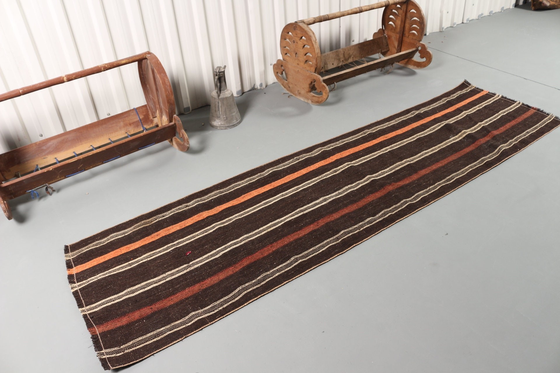 Kilim, Oryantal Halı, Koridor Halısı, Vintage Halılar, Türk Halısı, 2.4x8.8 ft Runner Halısı, Antika Halılar, Merdiven Halıları, Siyah Oushak Halısı, Türkiye Halısı