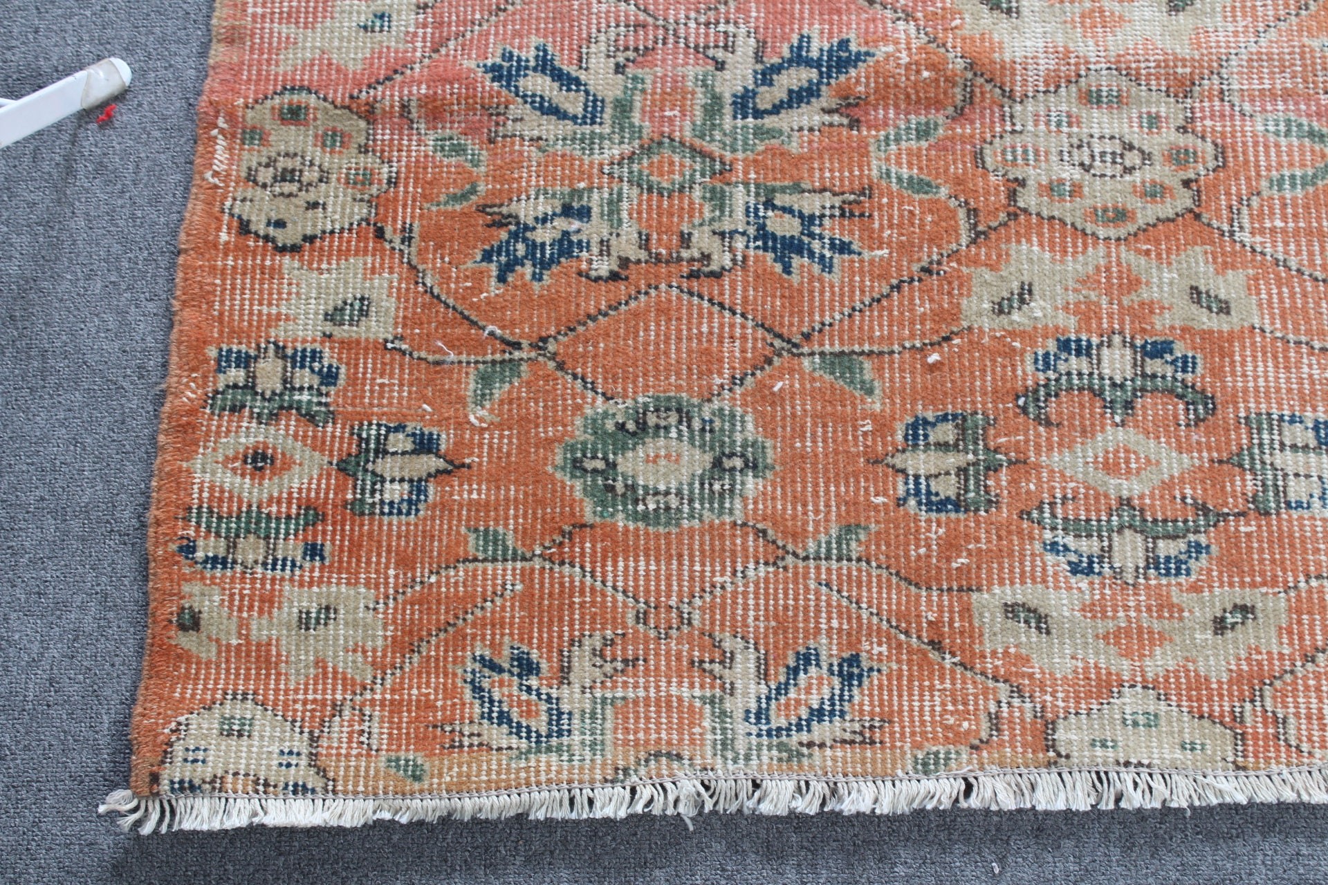 Kitchen Rugs, Rugs for Kitchen, Turkish Rug, 3.2x5.5 ft Accent Rug, Orange Home Decor Rug, Cool Rug, Vintage Rug, Entry Rugs