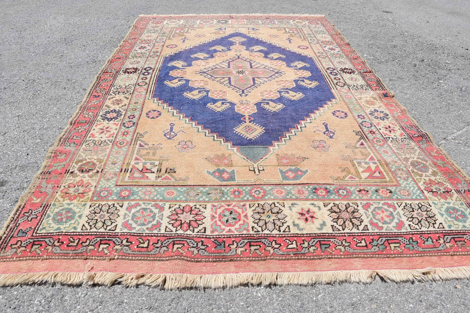 Türk Bölge Halıları, Anadolu Halıları, Alan Halıları, İç Mekan Halıları, Türk Halıları, Yer Halıları, Vintage Halılar, Oryantal Halılar, 4,6x7,5 ft Alan Halıları