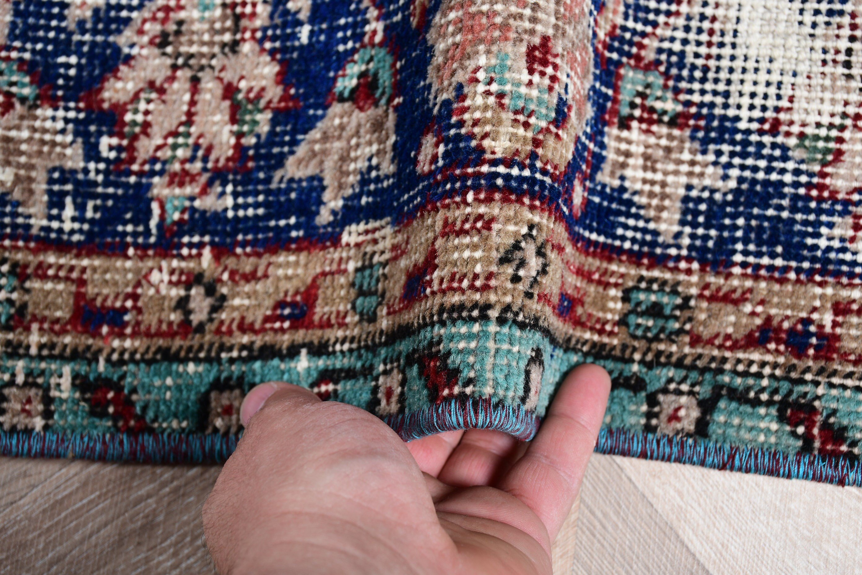 Vintage Rug, Purple Wool Rug, Rugs for Floor, Bedroom Rug, Kitchen Rug, 4.8x8 ft Area Rugs, Anatolian Rugs, Turkish Rug