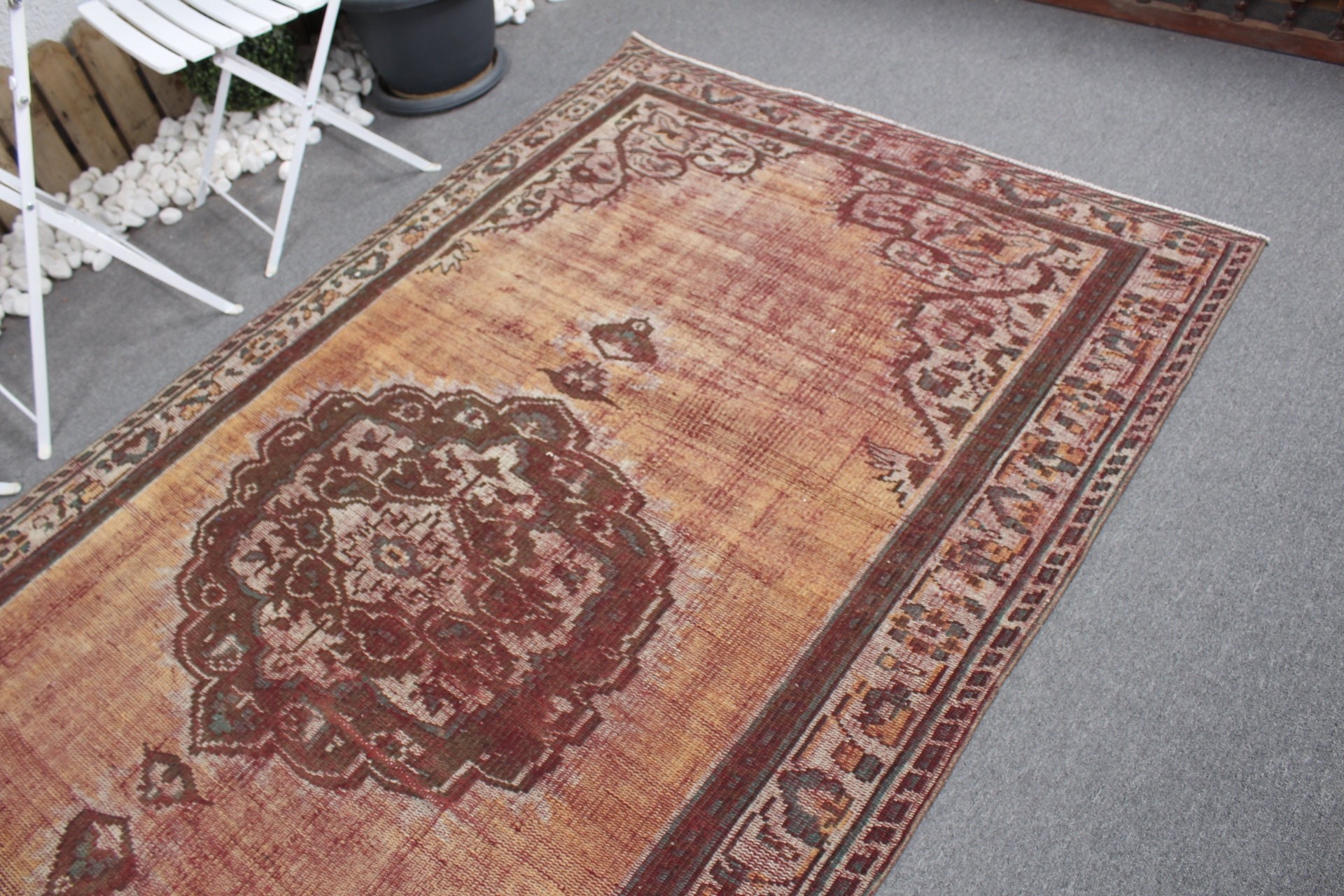 Dorm Rugs, Brown Kitchen Rugs, Living Room Rugs, Dining Room Rug, 5.3x9 ft Large Rug, Vintage Rug, Turkish Rugs, Home Decor Rugs, Wool Rug