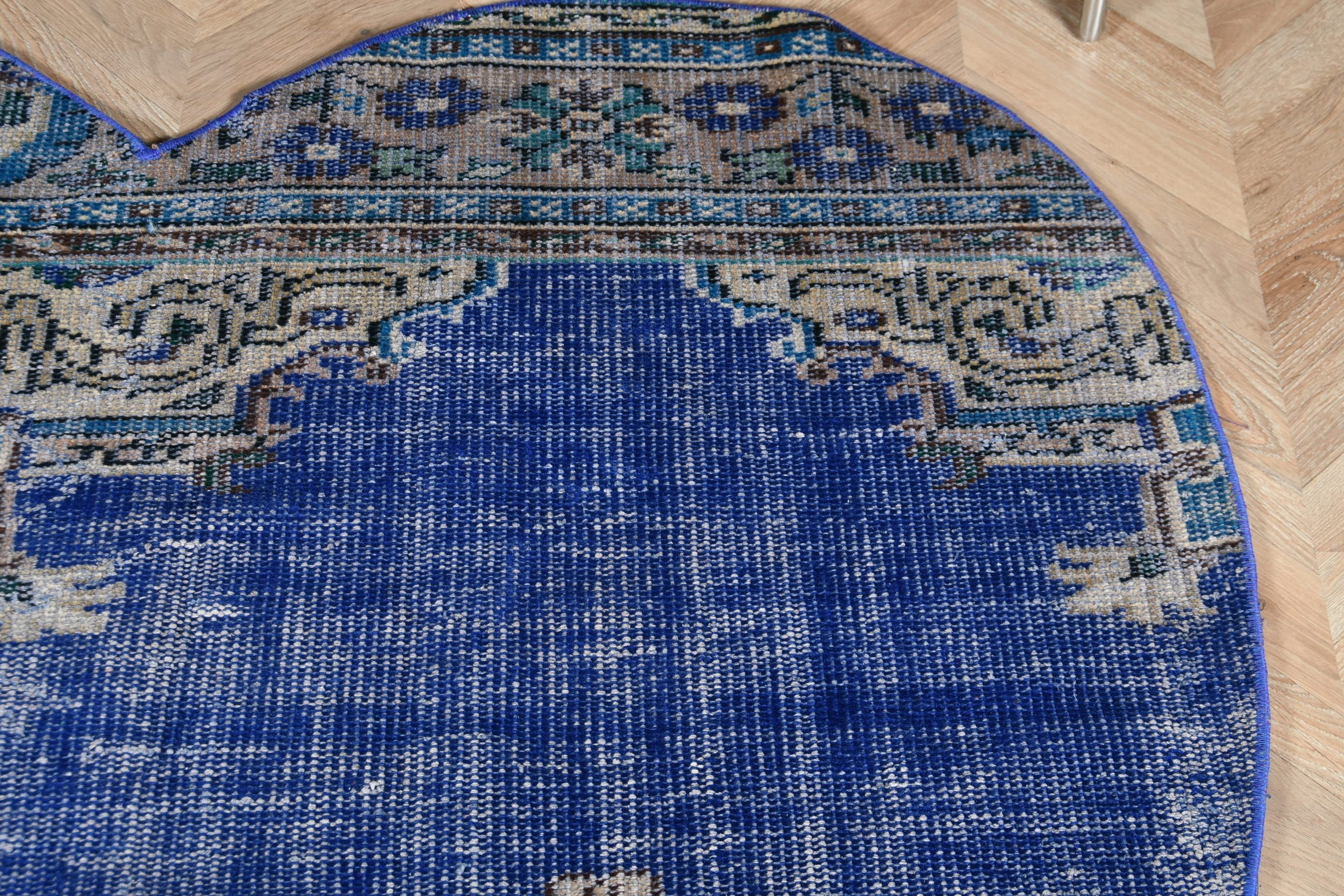 Oturma Odası Halısı, Mavi Antika Halı, Vintage Halı, Boho Halıları, 4,8x5,7 ft Alan Halıları, Antika Halı, Oryantal Halılar, İç Mekan Halıları, Türk Halıları