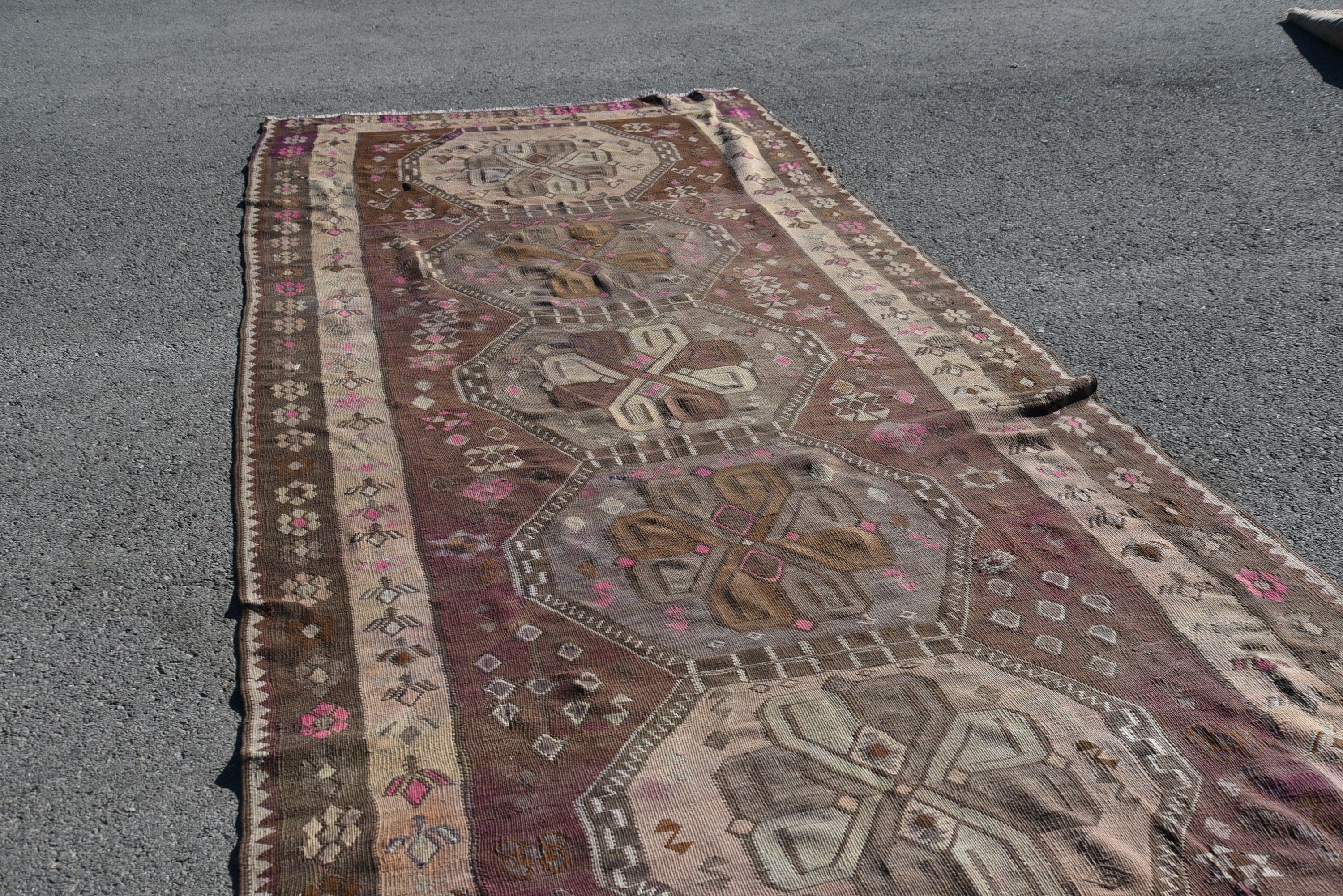 Oturma Odası Halısı, Eski Halı, 5.5x13.1 ft Büyük Boy Halı, Türk Halısı, Salon Halıları, Kilim, Vintage Halılar, Salon Halıları, Havalı Halılar, Fas Halıları