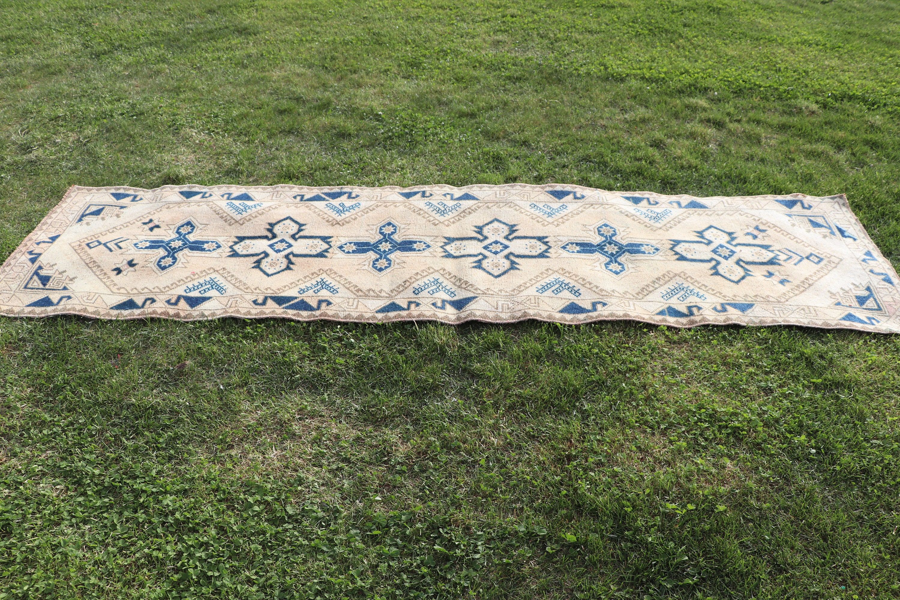 Merdiven Halıları, 2.3x8.9 ft Koşucu Halısı, Koridor Halıları, Bej Fas Halıları, Ev Dekorasyonu Halısı, Yer Halısı, Modern Halılar, Türk Halıları, Vintage Halı