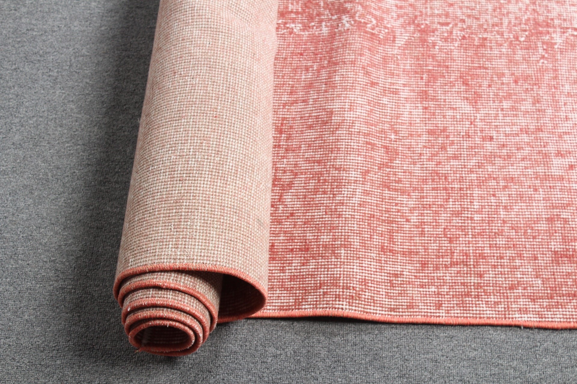 Pembe 5.3x8.6 ft Büyük Halı, Vintage Halılar, Yatak Odası Halıları, Türk Halısı, Oushak Halıları, Yatak Odası Halısı, Anadolu Halısı, Salon Halısı