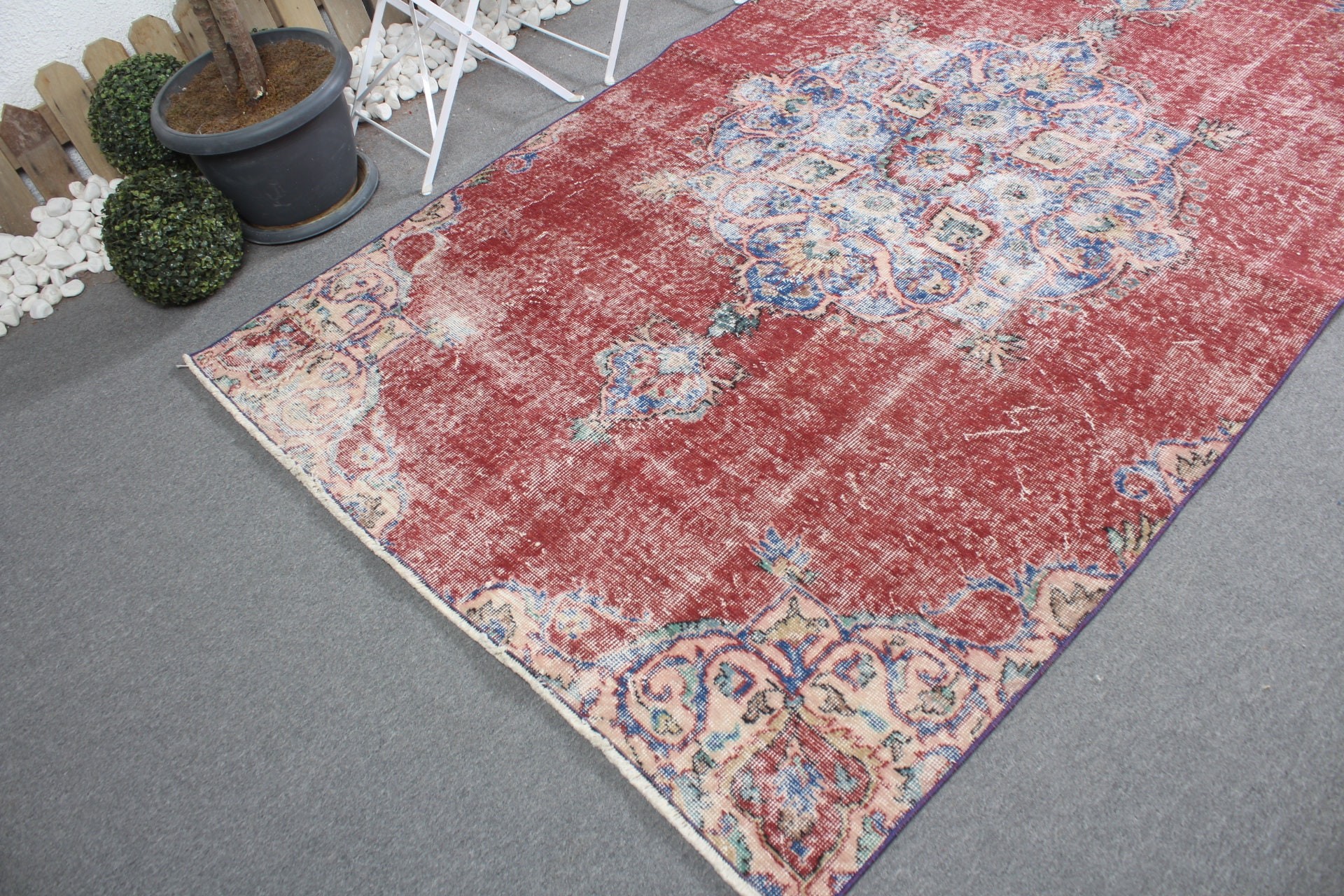 5x8.4 ft Large Rug, Bohemian Rugs, Home Decor Rug, Turkish Rug, Red Wool Rug, Moroccan Rug, Bedroom Rug, Vintage Rug, Living Room Rug