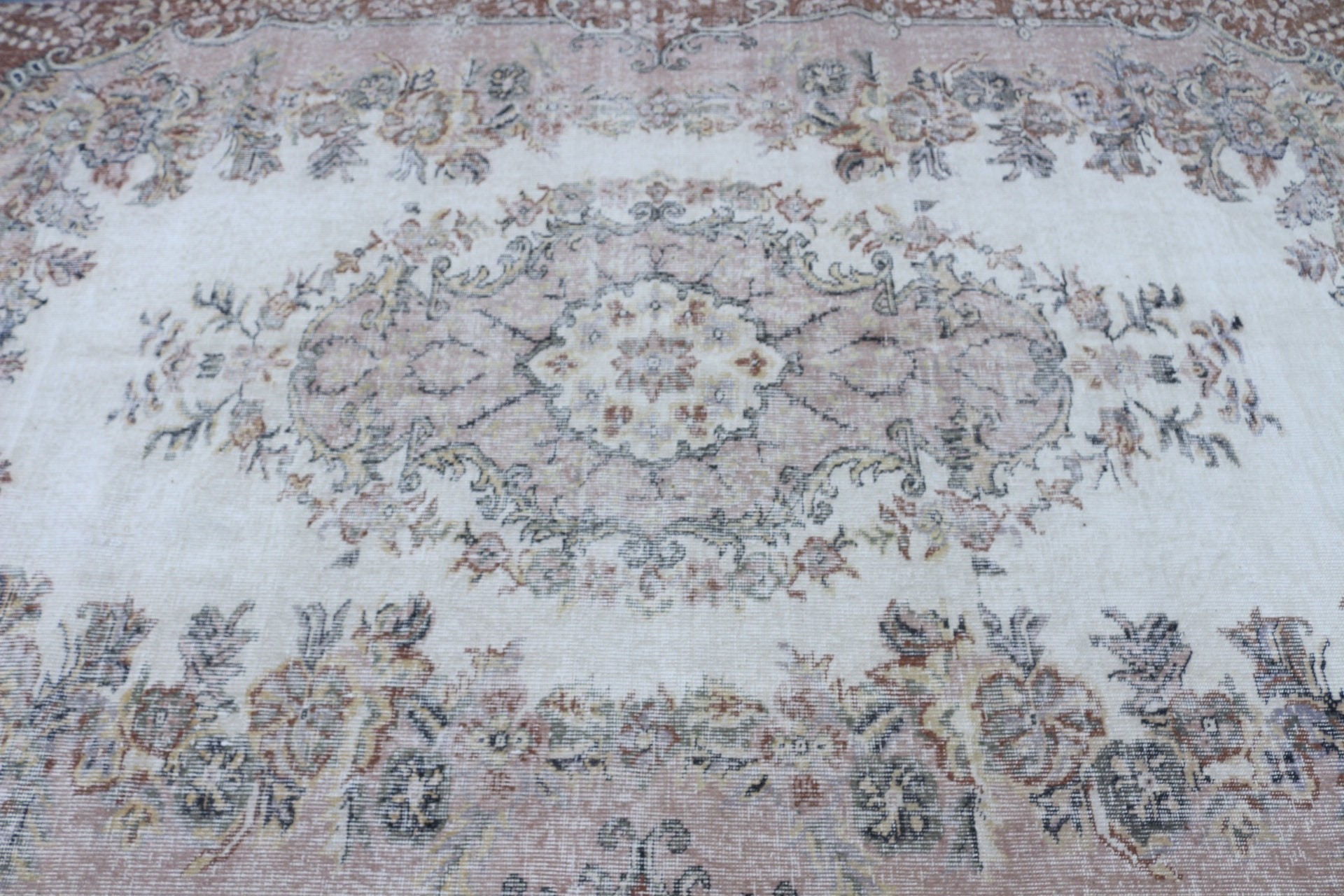 Oushak Rug, Beige Bedroom Rugs, Vintage Rug, Rugs for Living Room, Turkish Rug, 5.7x9.4 ft Large Rugs, Living Room Rug