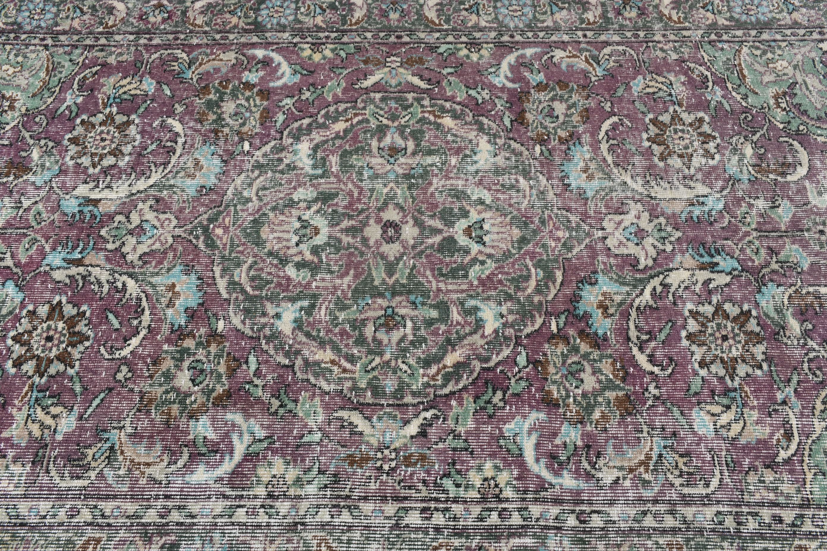 Oushak Rugs, 4.1x7.1 ft Area Rugs, Green Bedroom Rug, Turkish Rug, Indoor Rugs, Ethnic Rugs, Dining Room Rug, Oriental Rugs, Vintage Rug