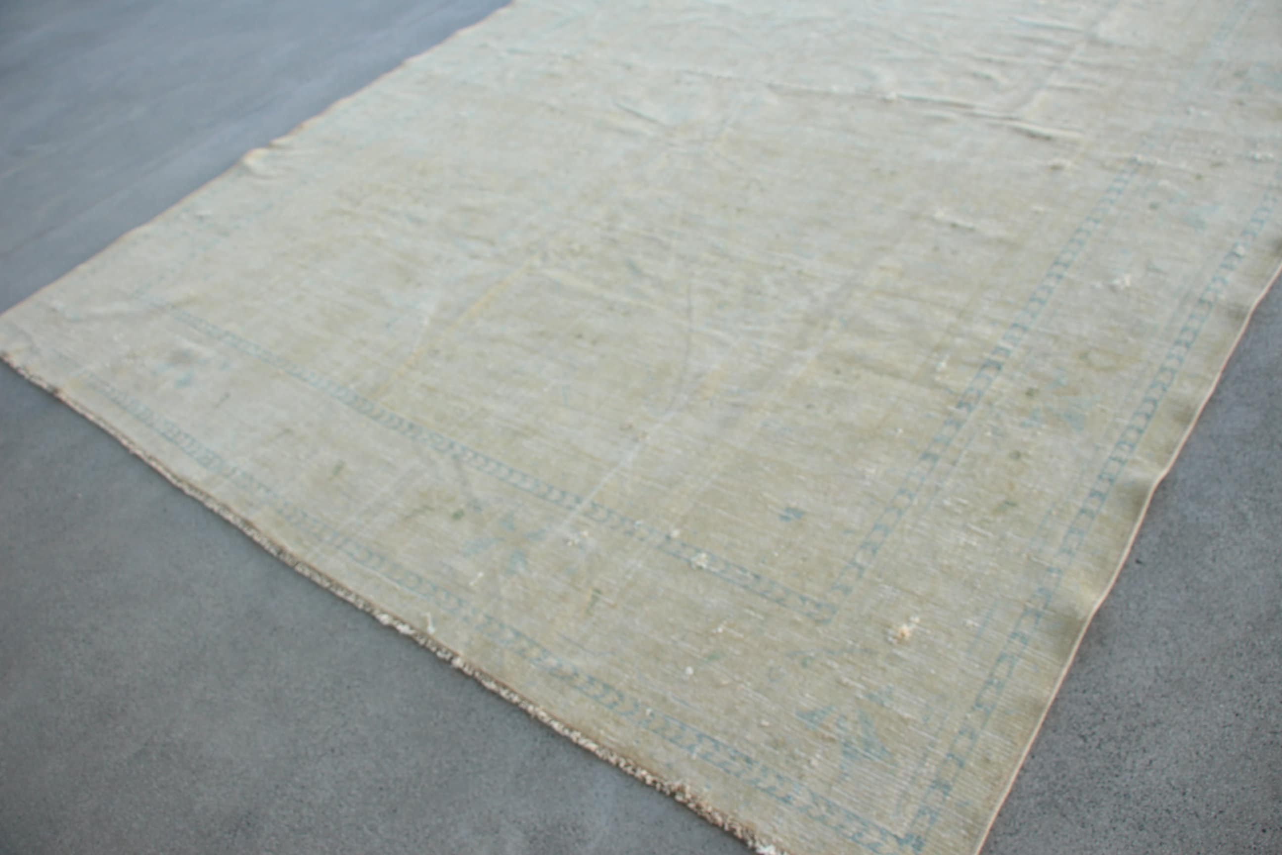 Türk Halısı, Vintage Halılar, Organik Halılar, Düz Dokuma Halı, Bej Yer Halıları, Havalı Halı, 9,6x12,7 ft Büyük Boy Halılar, Oturma Odası Halısı, Salon Halıları