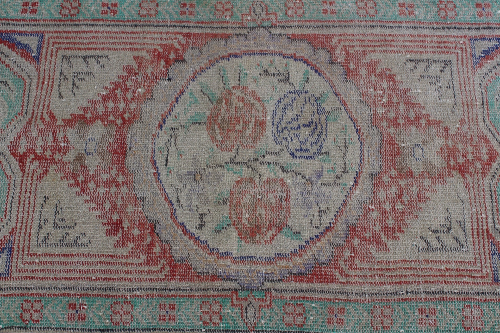 Wool Rug, Cute Rug, Vintage Rug, Rugs for Bath, Pale Rugs, Red  2.6x4.4 ft Small Rug, Turkish Rug, Bathroom Rugs