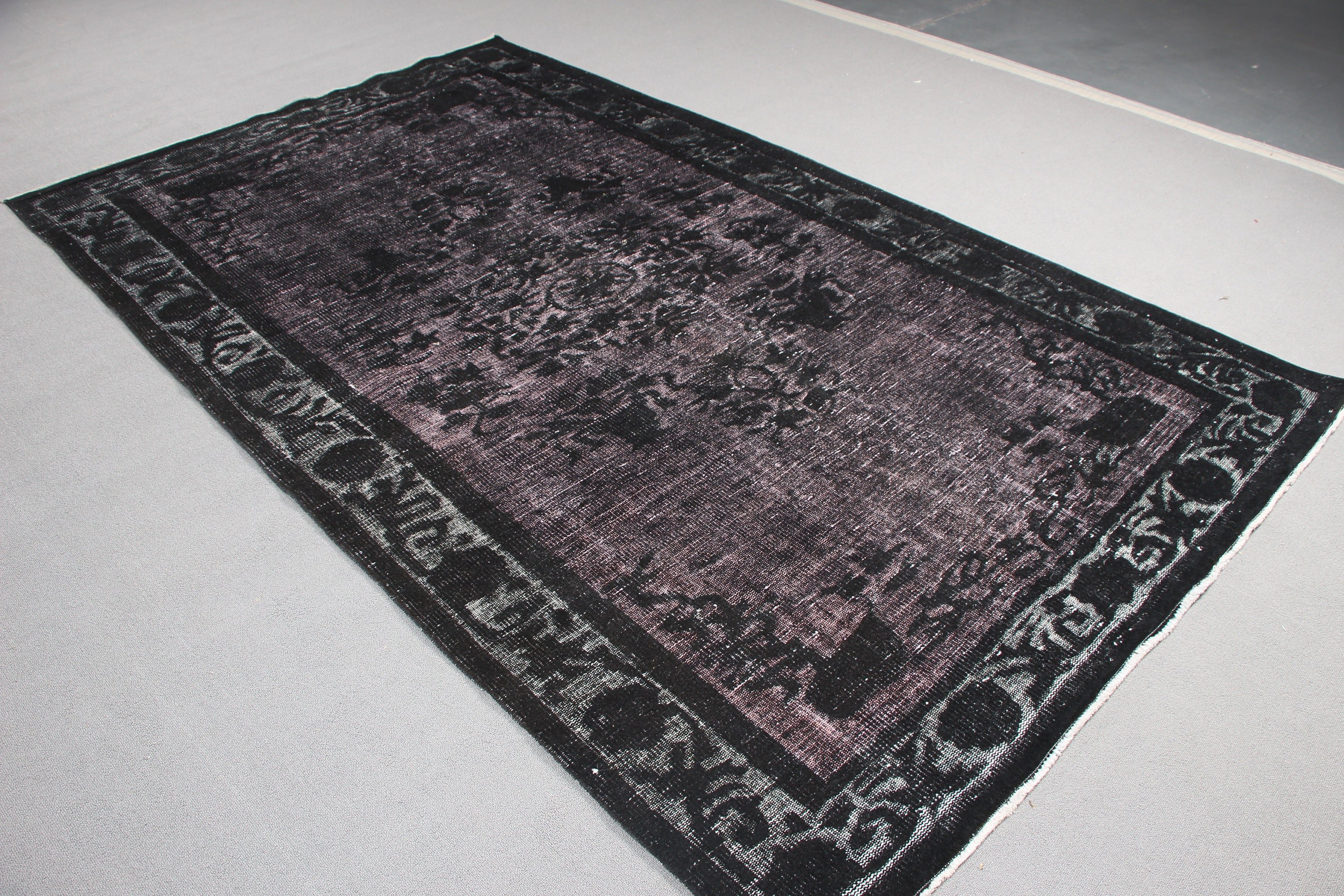 Oriental Rug, Handwoven Rugs, Bedroom Rugs, Black Anatolian Rugs, 5.4x9.2 ft Large Rugs, Turkish Rug, Dining Room Rugs, Vintage Rug