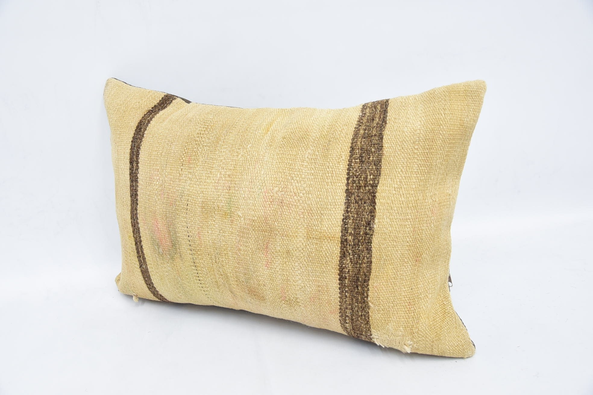 16"x24" Beige Cushion Case, Kilim Cushion Sham, Retro Throw Cushion, Boho Pillow, Personalized Gift Pillow Pillow, Pillow for Sofa