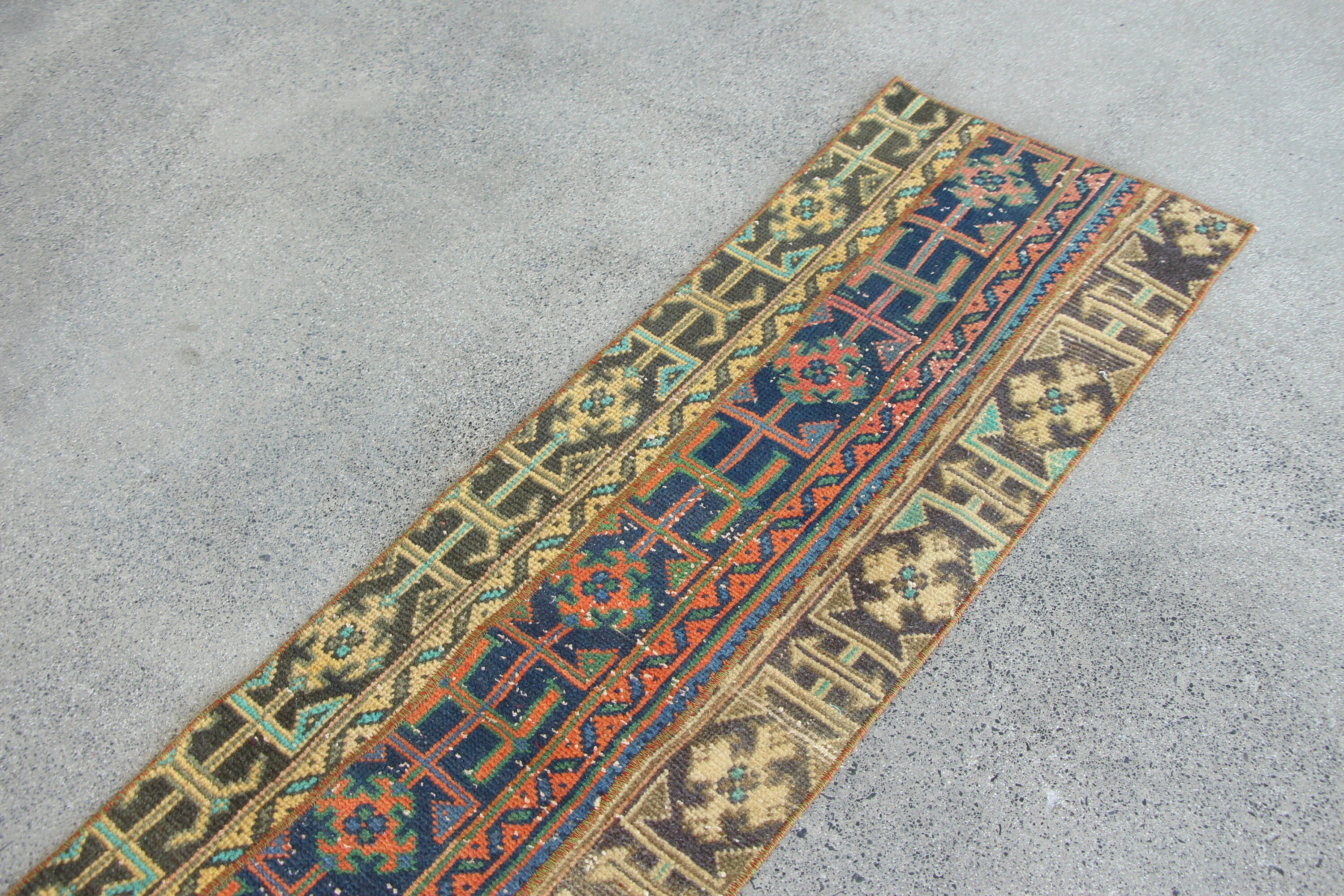 Havalı Halı, Fas Halısı, Sarı Oushak Halısı, Vintage Halılar, Türk Halısı, 1.7x6 ft Runner Halısı, Bohem Halıları, Koridor Halıları, Koridor Halıları