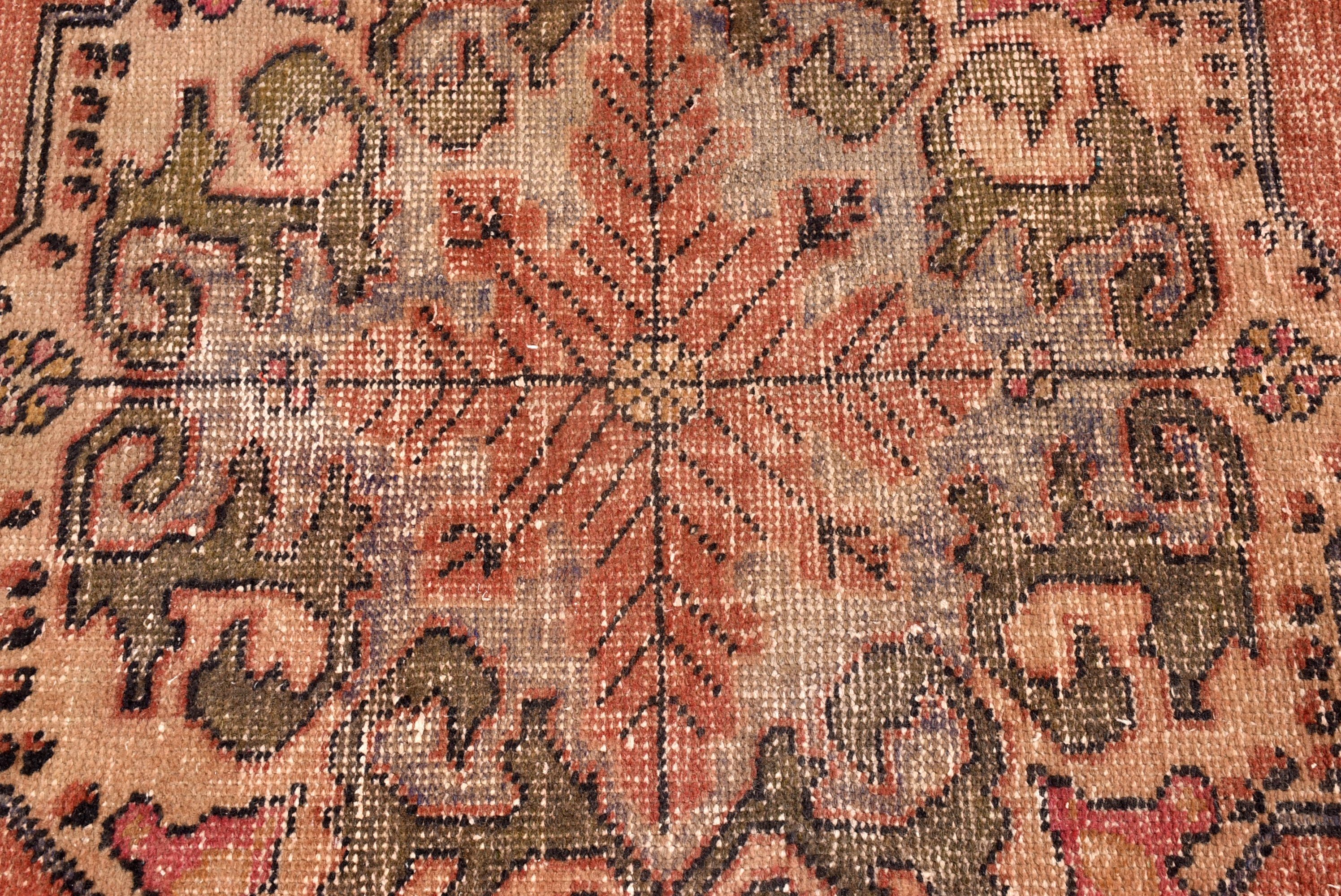 Red Antique Rug, Entryway Rug Rugs, Kitchen Rug, Turkish Rug, Bedroom Rugs, 3.7x6.3 ft Accent Rugs, Nursery Rug, Vintage Rugs, Oriental Rug