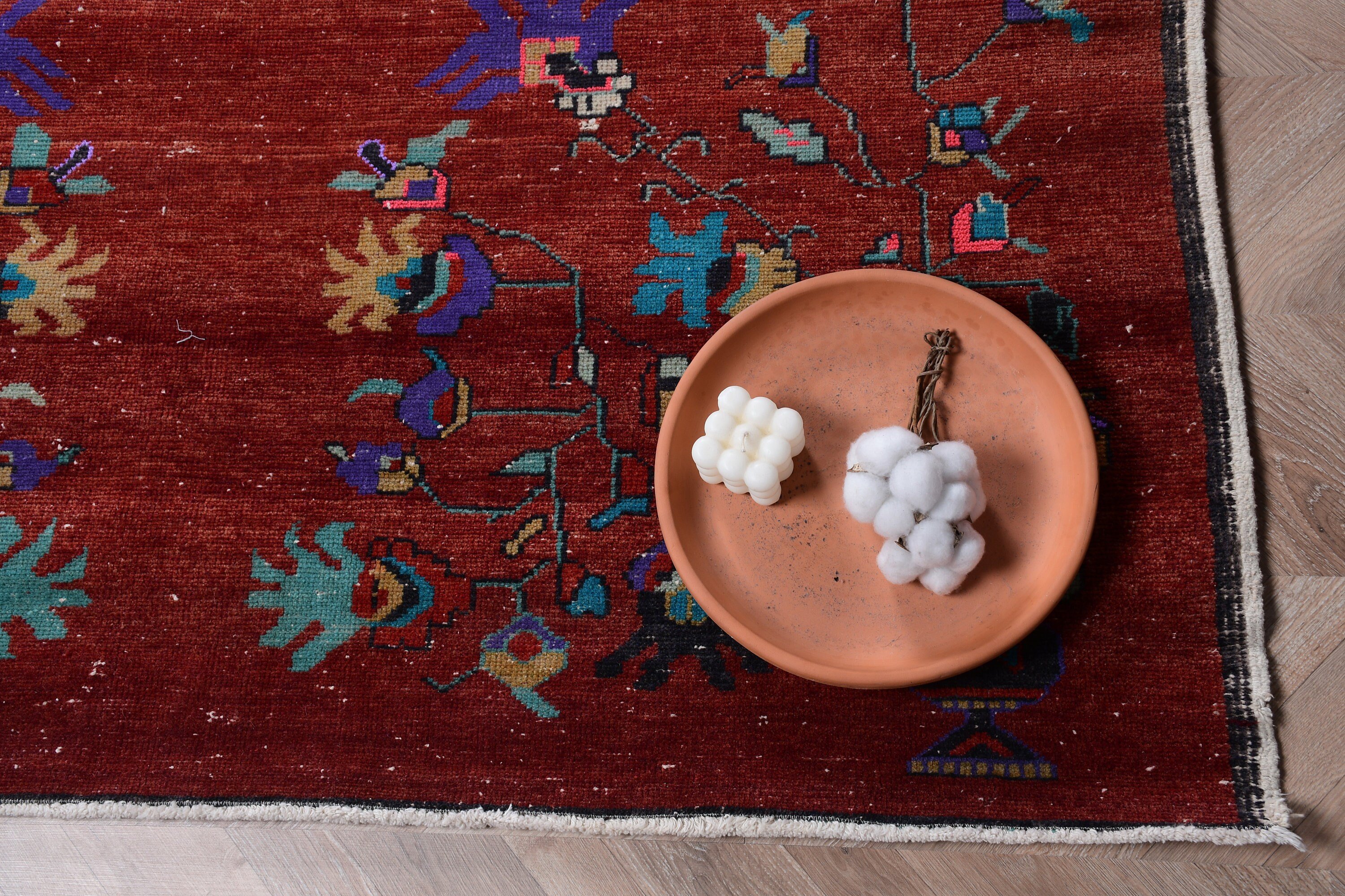 Vintage Rug, Green Moroccan Rugs, Turkish Rug, Antique Rugs, 5.2x10.3 ft Large Rug, Living Room Rug, Bright Rug, Salon Rug