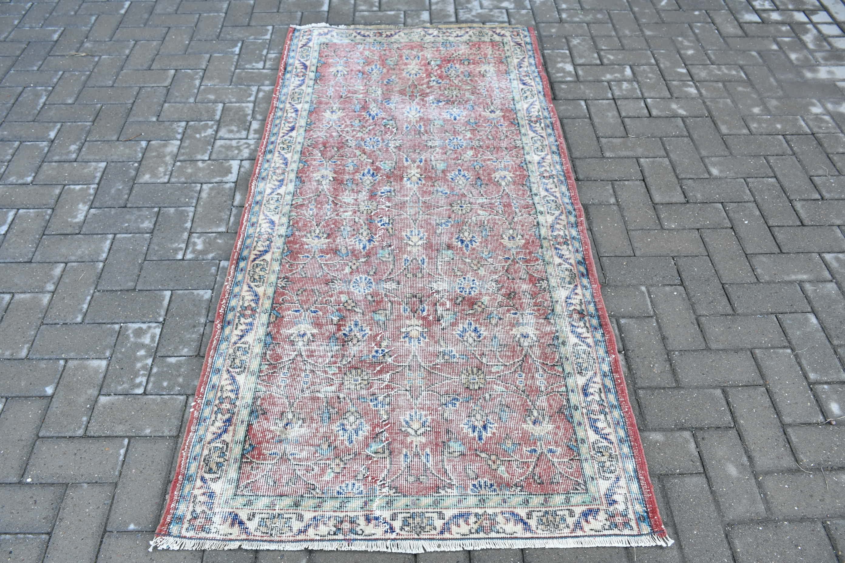Rugs for Kitchen, Kitchen Rug, Red Oushak Rug, Bedroom Rug, Vintage Rugs, Turkish Rug, Cute Rug, 3.2x6.3 ft Accent Rugs