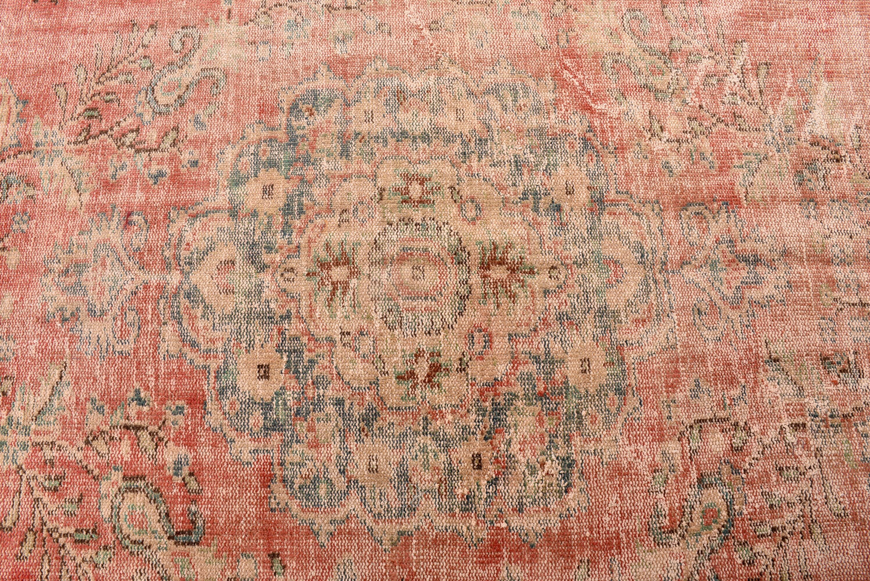 Salon Rugs, Large Boho Rug, Aesthetic Rugs, Turkish Rug, Oriental Rugs, Red Modern Rugs, Bedroom Rug, Vintage Rugs, 5.8x10.4 ft Large Rug