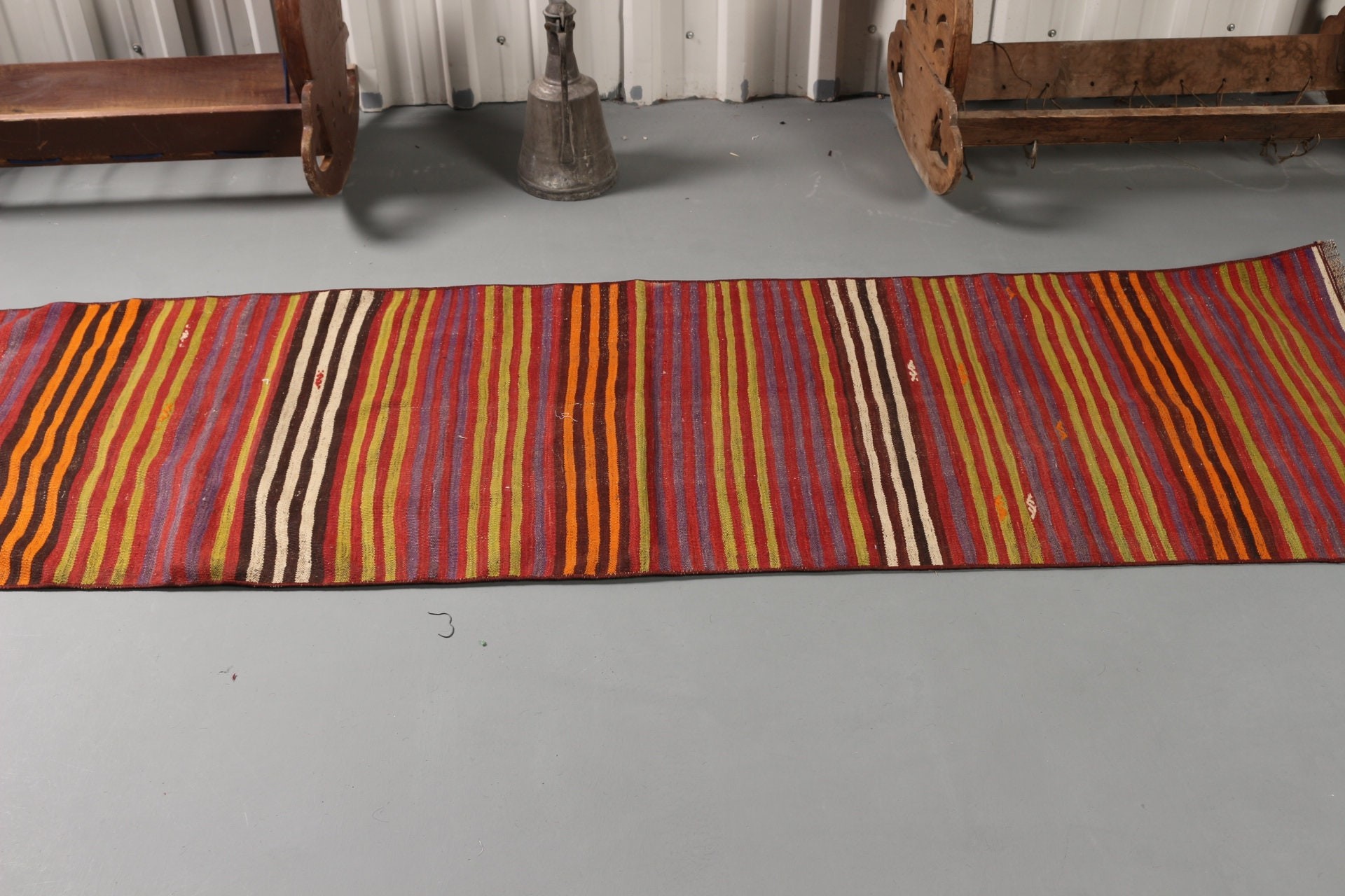 Muted Rugs, Home Decor Rug, Kitchen Rug, Turkish Rug, Kilim, Cool Rug, Stair Rug, Vintage Rugs, Red Antique Rug, 2.3x8 ft Runner Rugs