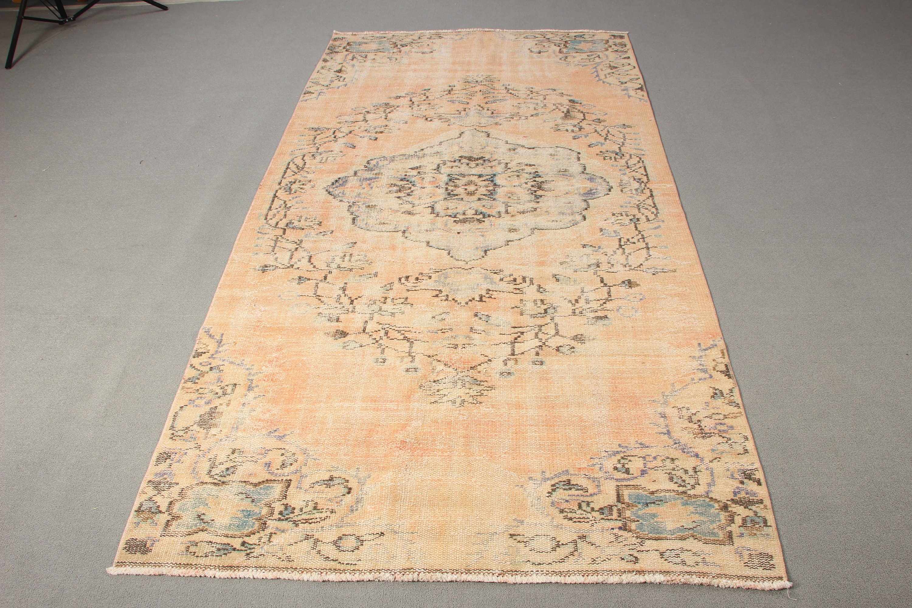 Boho Area Rugs, Orange Neutral Rug, Artistic Rug, Oriental Rug, 4.3x8.3 ft Area Rugs, Oushak Area Rug, Cool Rug, Vintage Rugs, Turkish Rug