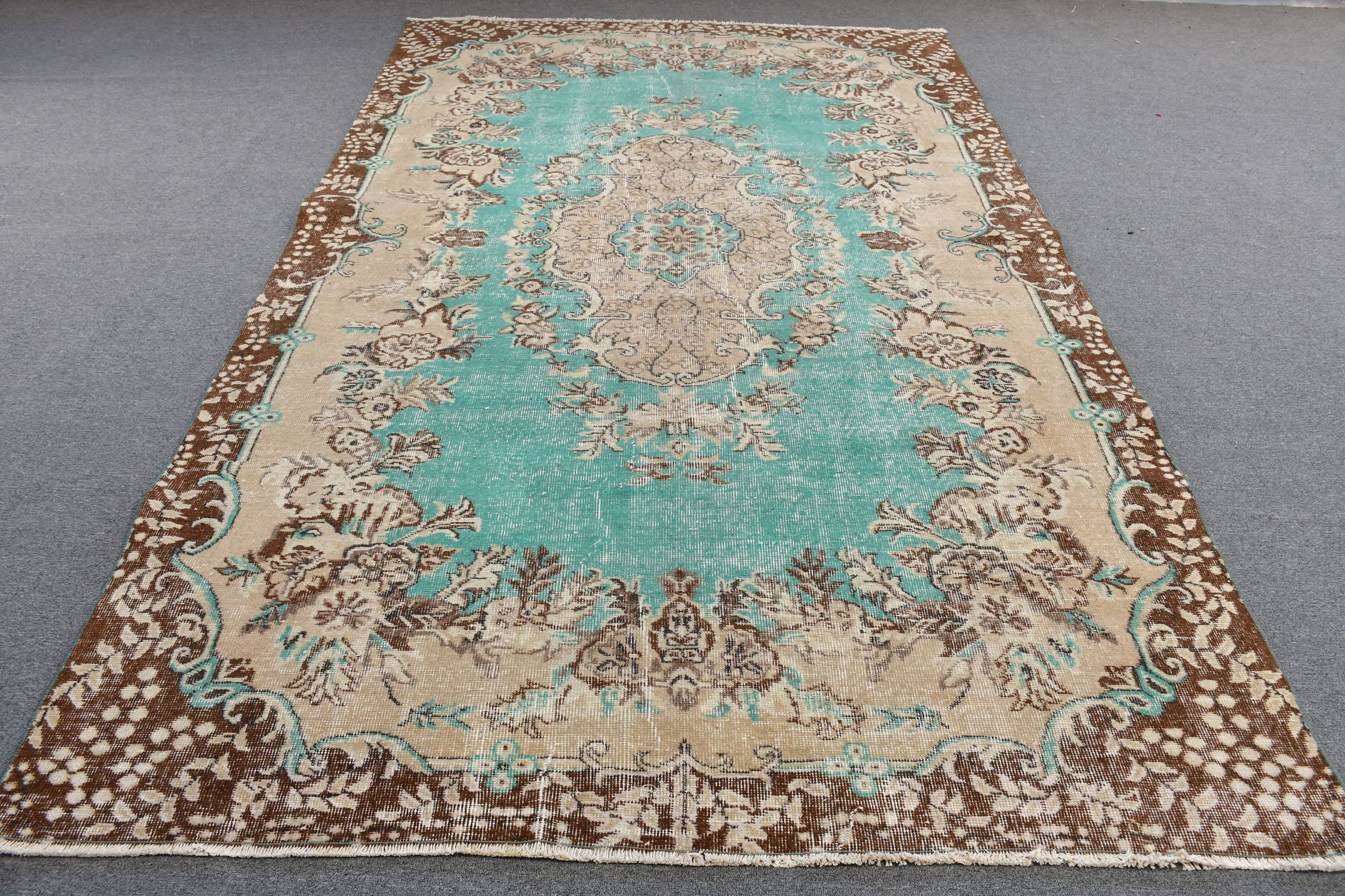 Living Room Rug, Cool Rug, Kitchen Rug, Handwoven Rugs, 6.3x10.2 ft Large Rug, Salon Rug, Turkish Rug, Vintage Rug, Rugs for Living Room