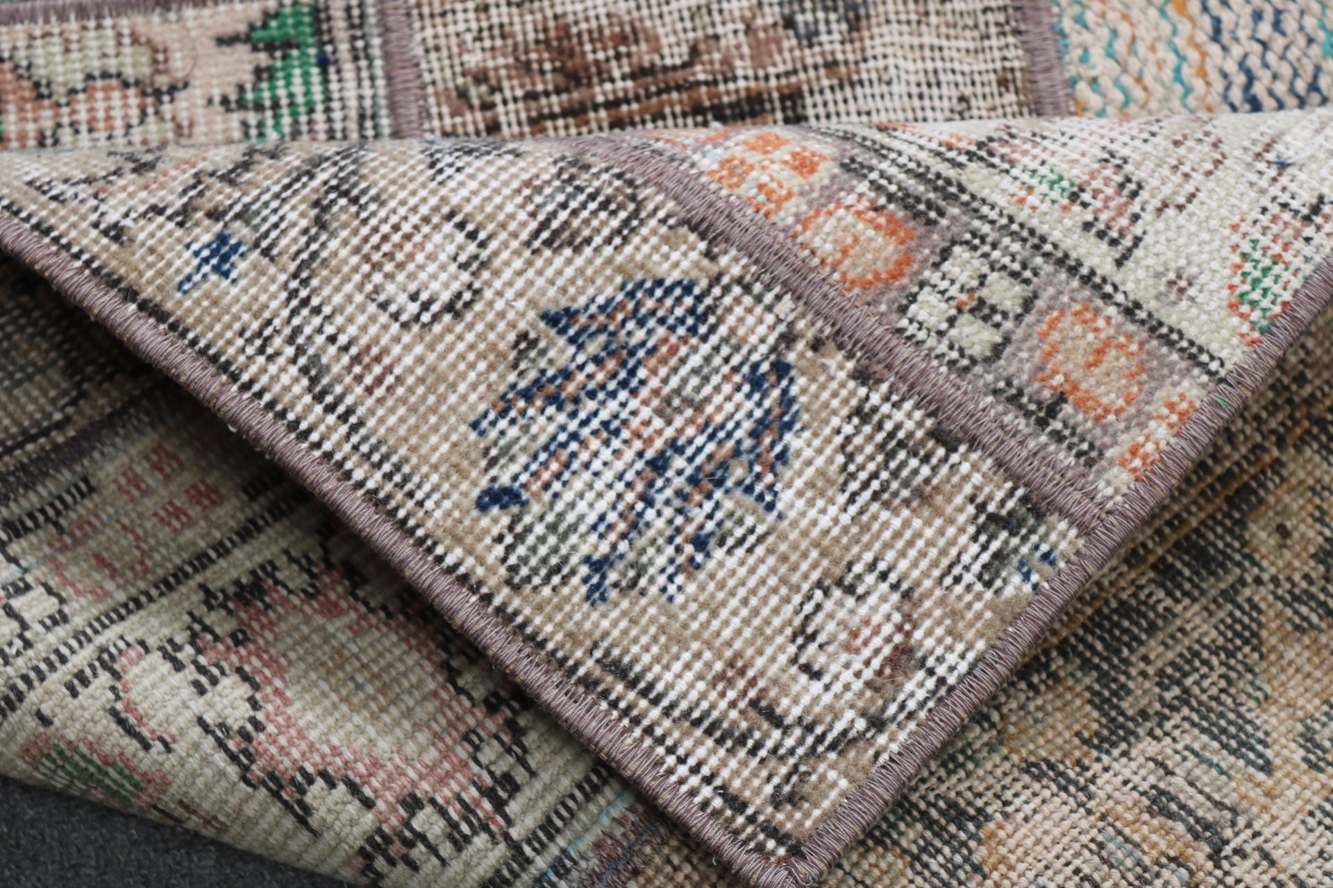 Small Vintage Rugs, Door Mat Rug, Turkish Rug, Oriental Rugs, Vintage Rugs, Bedroom Rug, 2.3x2.5 ft Small Rug, Beige Home Decor Rug