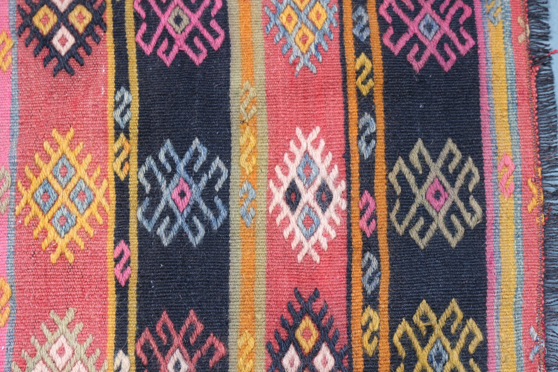 Siyah Yatak odası Kilim, Anadolu Kilim, 65x96 cm Küçük Kilim, Banyo Kilim, Giriş Kilim, Banyo Kilim, Nostaljik Kilim, Duvar Kilim