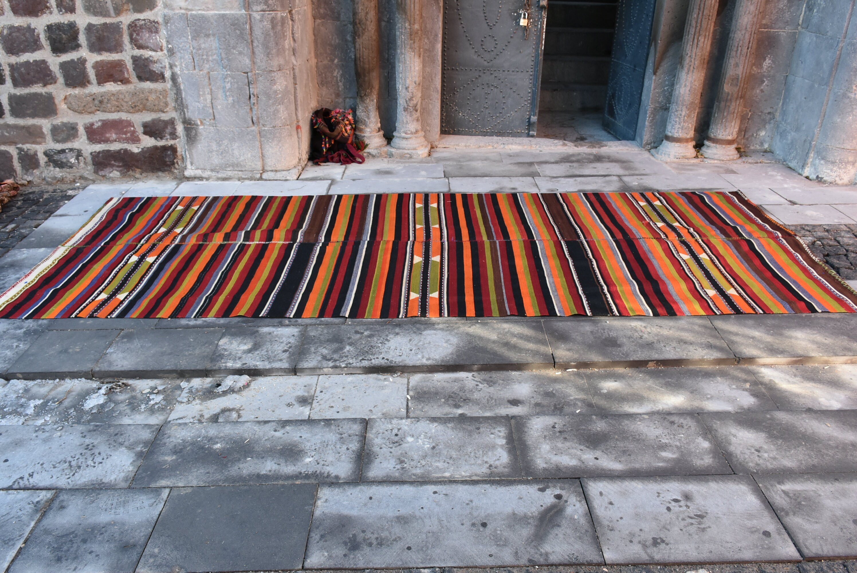 Vintage Rug, Red Wool Rug, Hallway Rug, Oriental Rug, 4.8x12.5 ft Runner Rug, Handmade Rug, Antique Rug, Kilim, Turkish Rug, Kitchen Rugs