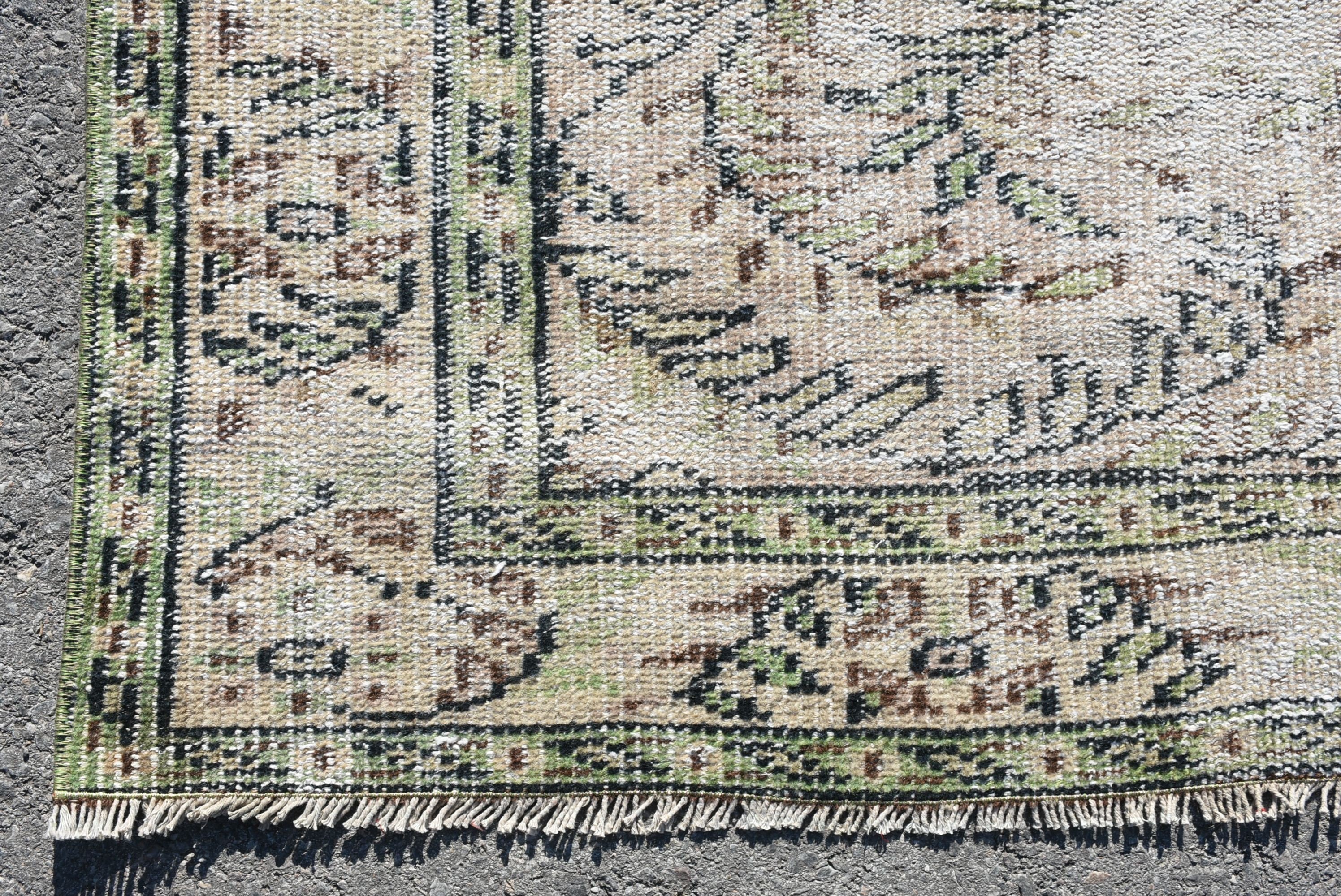 Living Room Rug, Kitchen Rug, Floor Rugs, Turkish Rug, Rugs for Bedroom, Cute Rug, Green Home Decor Rugs, 4.9x8.1 ft Area Rug, Vintage Rug